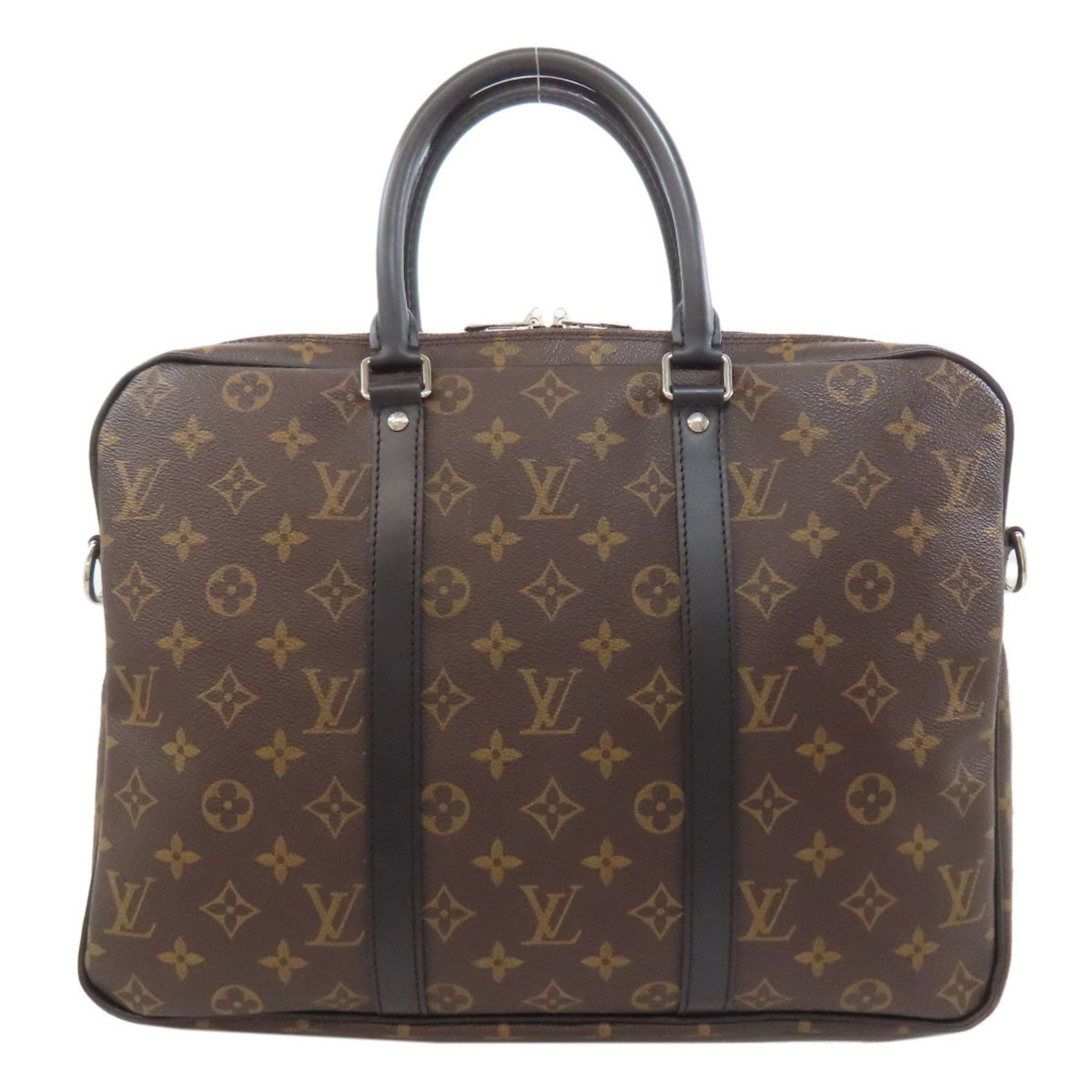 Louis Vuitton Voyage PM Business Bag Monogram Macassar LOUIS VUITTON