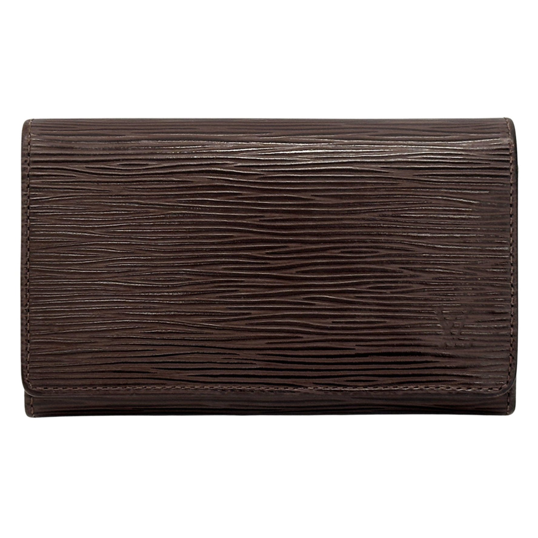 Louis Vuitton Epi Leather Wallet, Porte-Monnaie-Tresor Mocha, Brown/Dark Brown, Compact Wallet