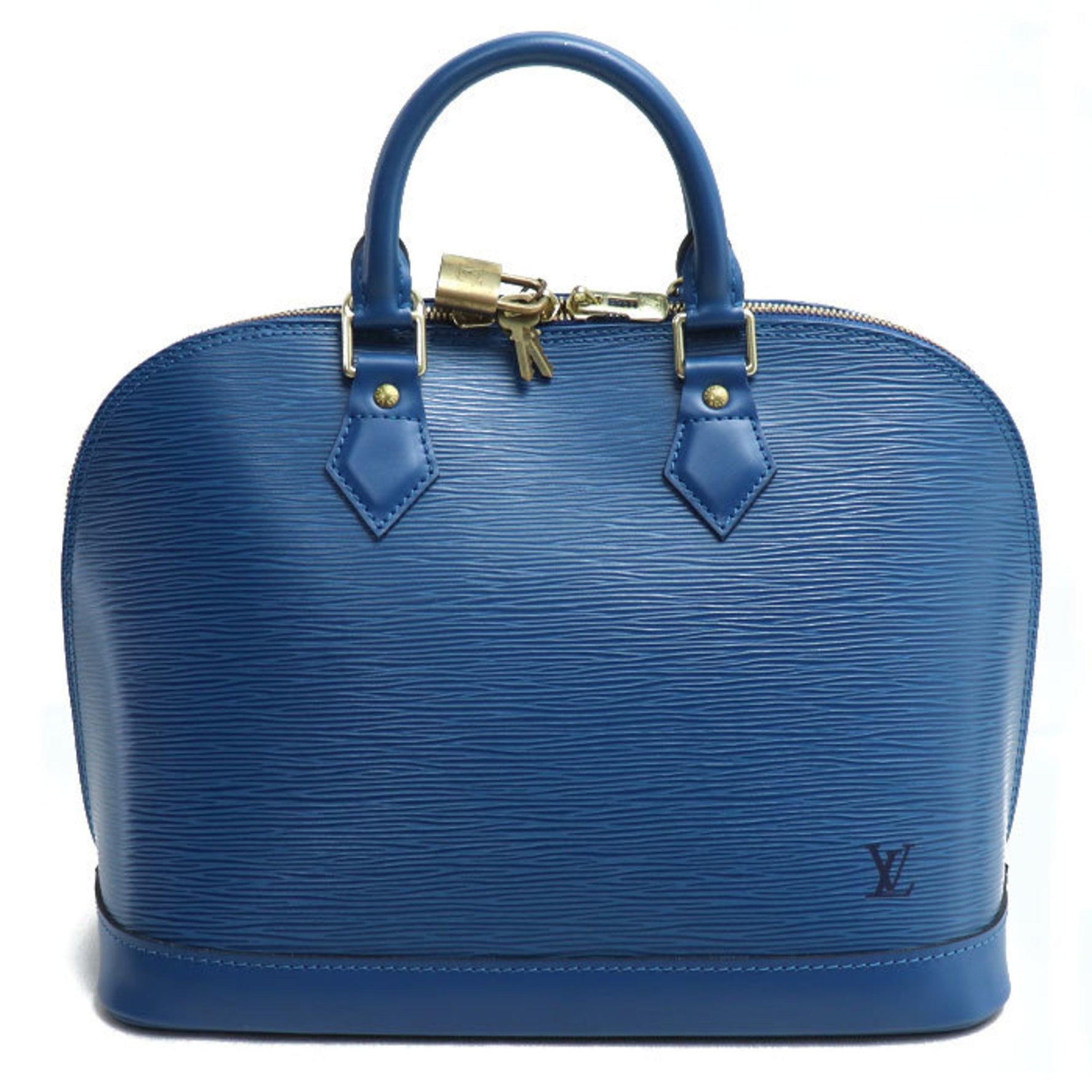 Louis Vuitton Alma Handbag Epi Toledo Blue