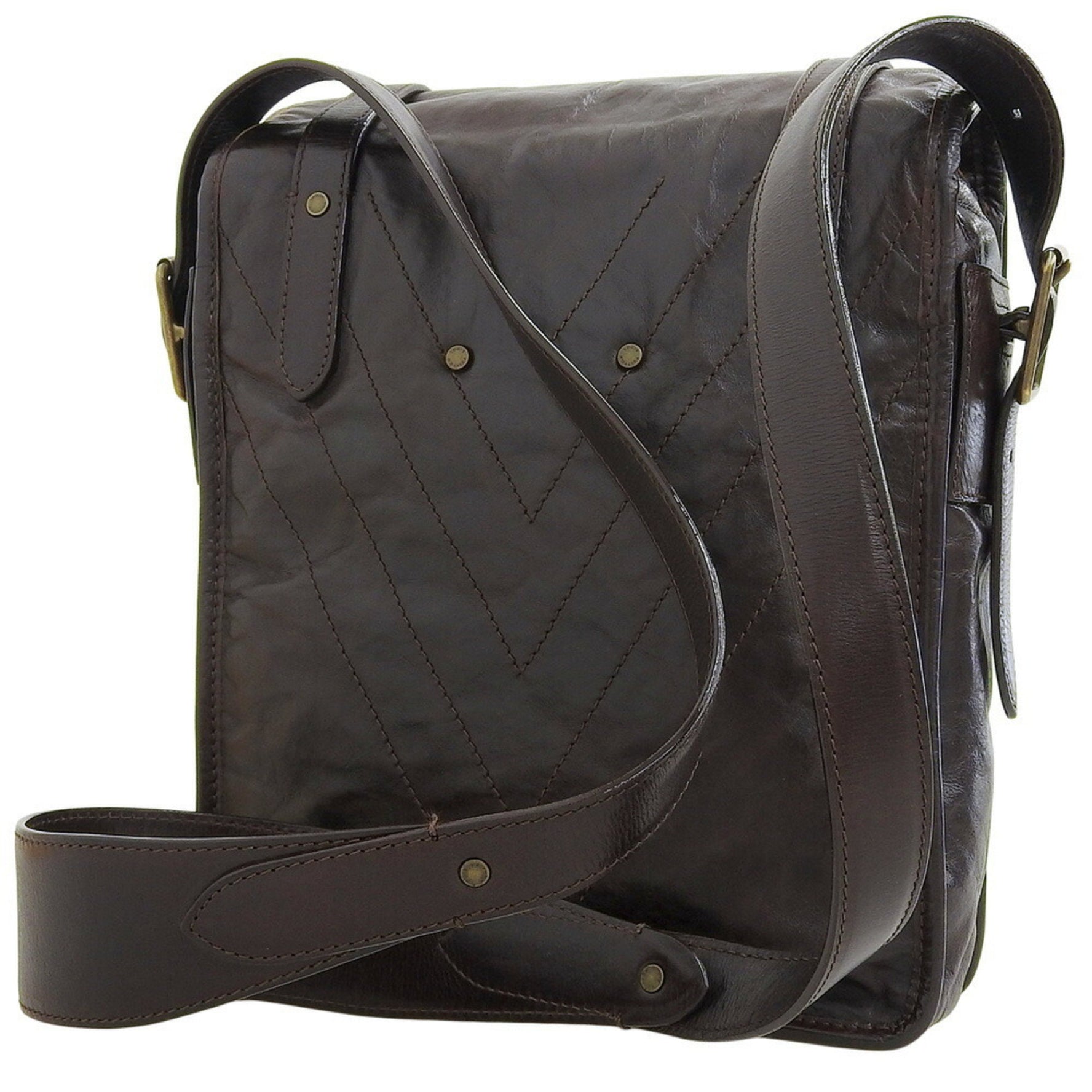 Louis Vuitton Cuir Soana Trotter V-Stitch Shoulder Bag