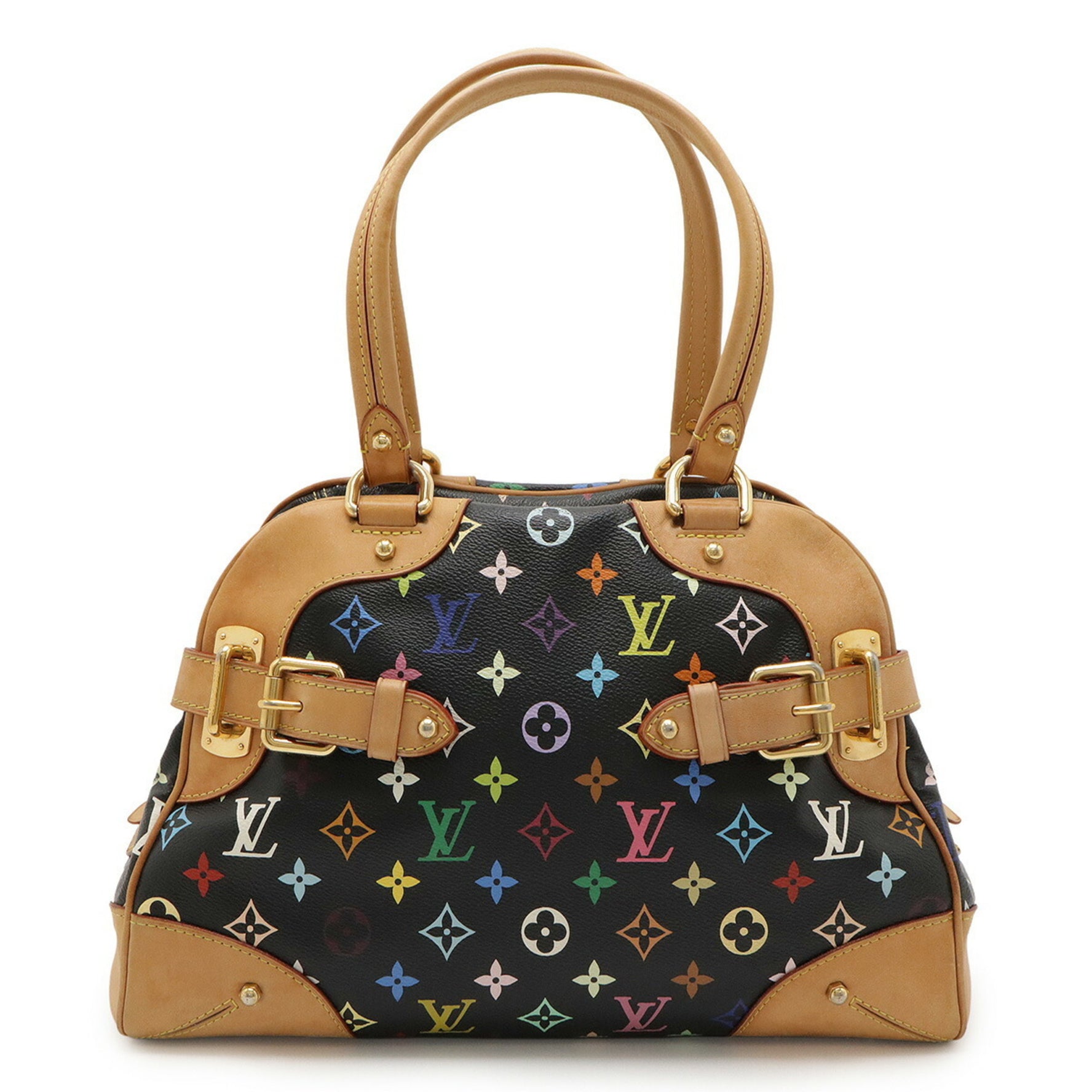 LOUIS VUITTON Monogram Multicolore Claudia Handbag/Shoulder Bag in Noir and Black