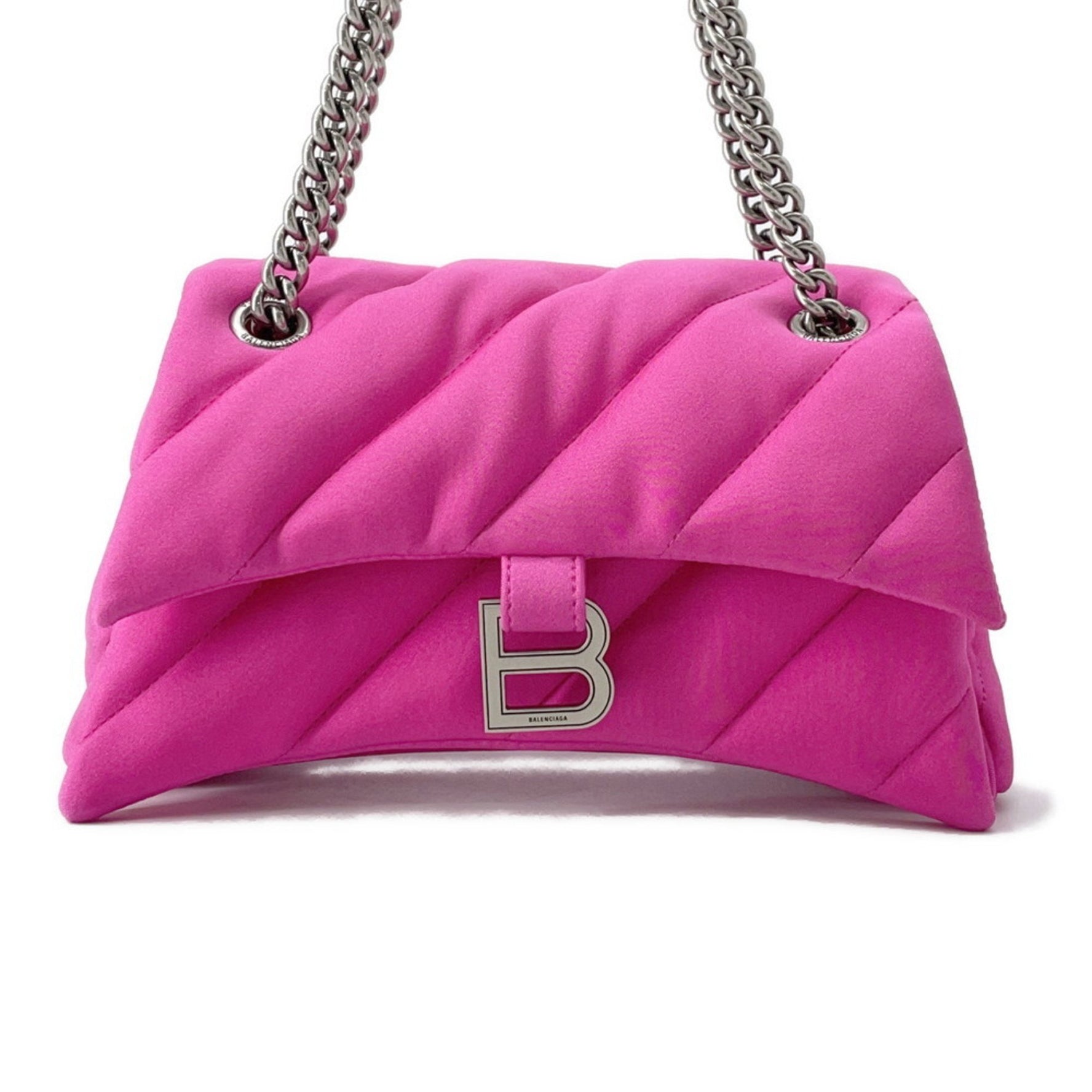 Balenciaga Crush Small Nylon Chain Shoulder Bag