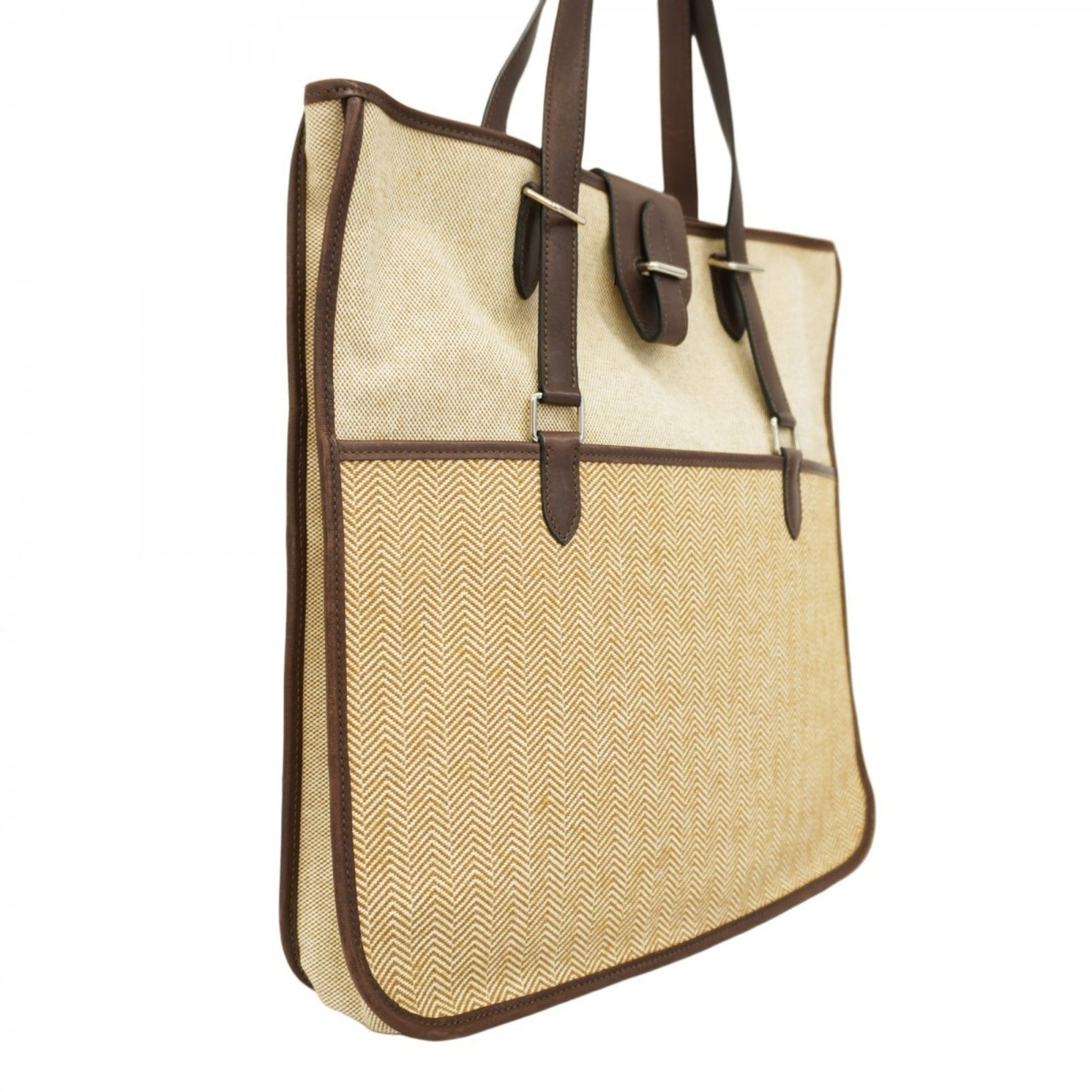 Hermes Hermès Sac Jumping Cabas Tote Bag, Canvas, K Stamp