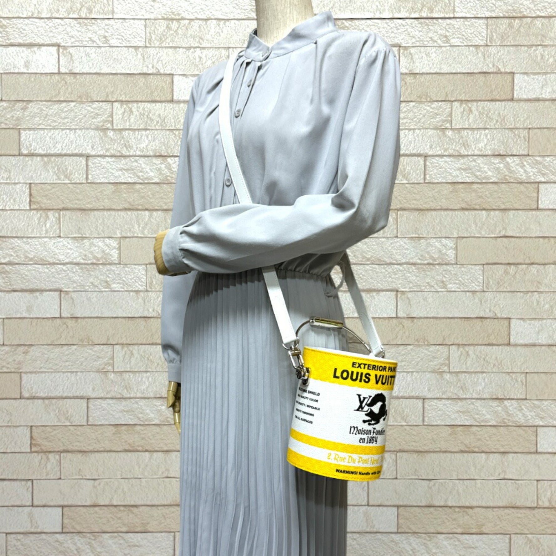 Louis Vuitton Paint Can Shoulder Bag Monogram Canvas Yellow Unisex LOUIS VUITTON
