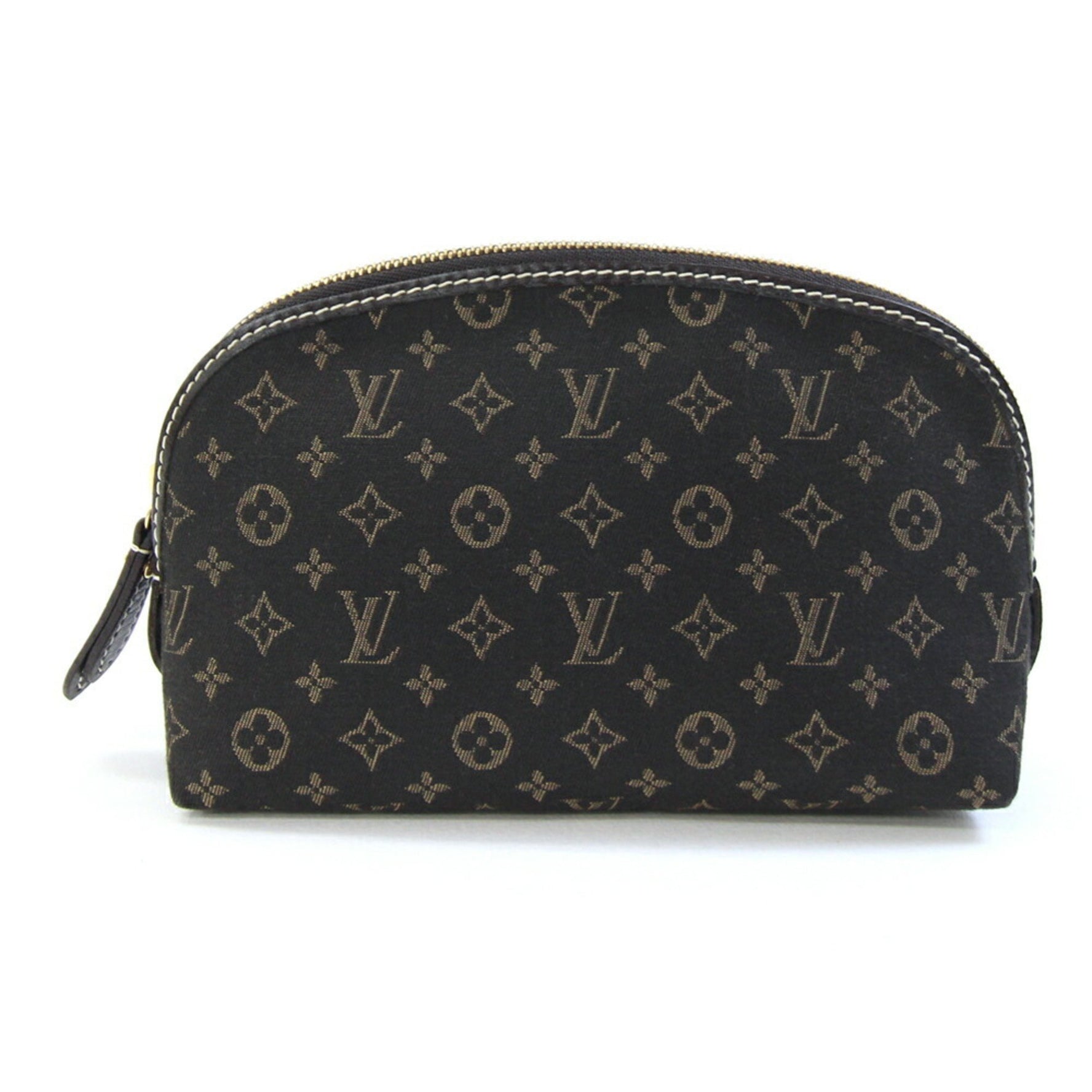 Louis Vuitton Monogram Idylle Pochette Tick Fuzan Makeup Pouch Dark Brown