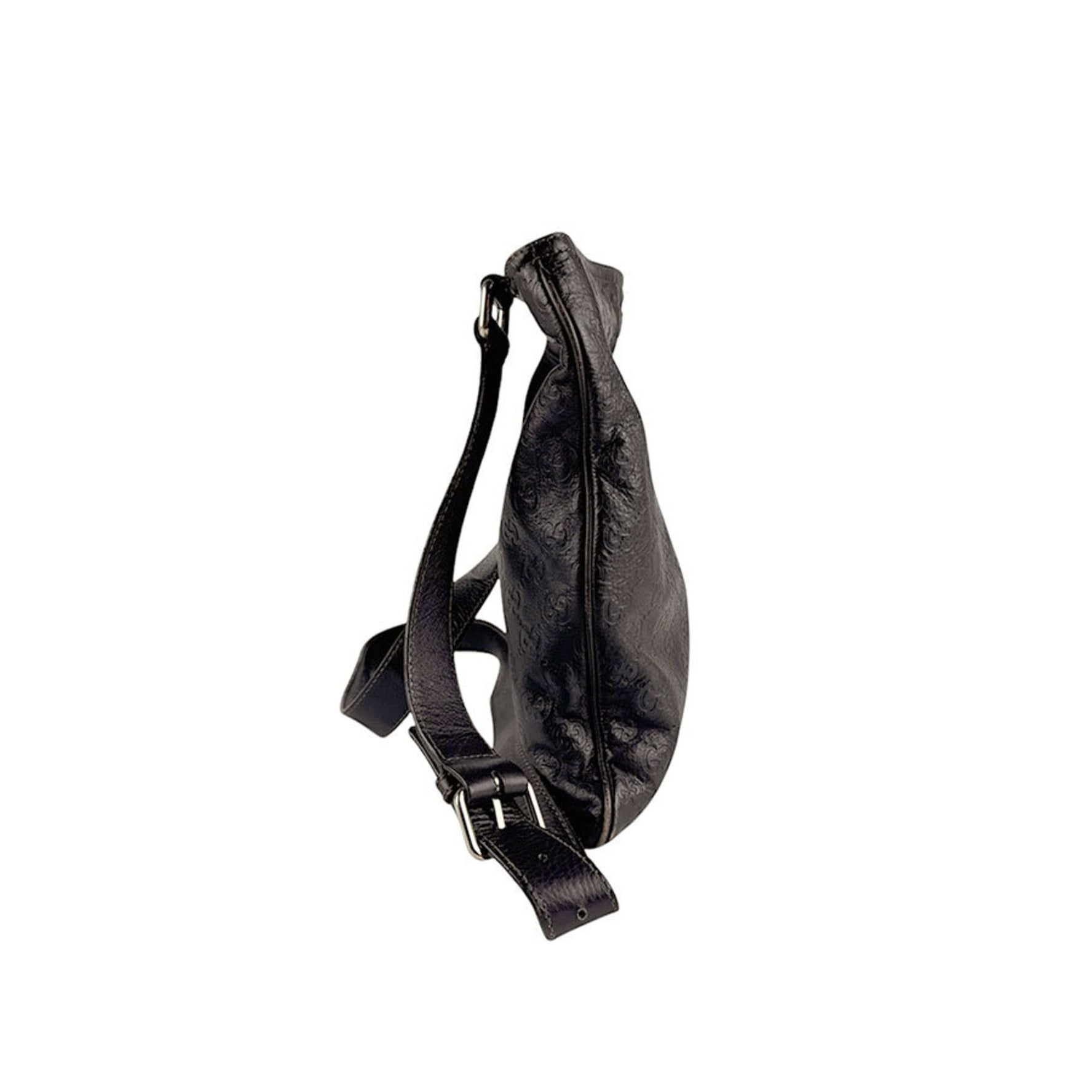 GUCCI Shoulder bag Leather Dark brown Men's