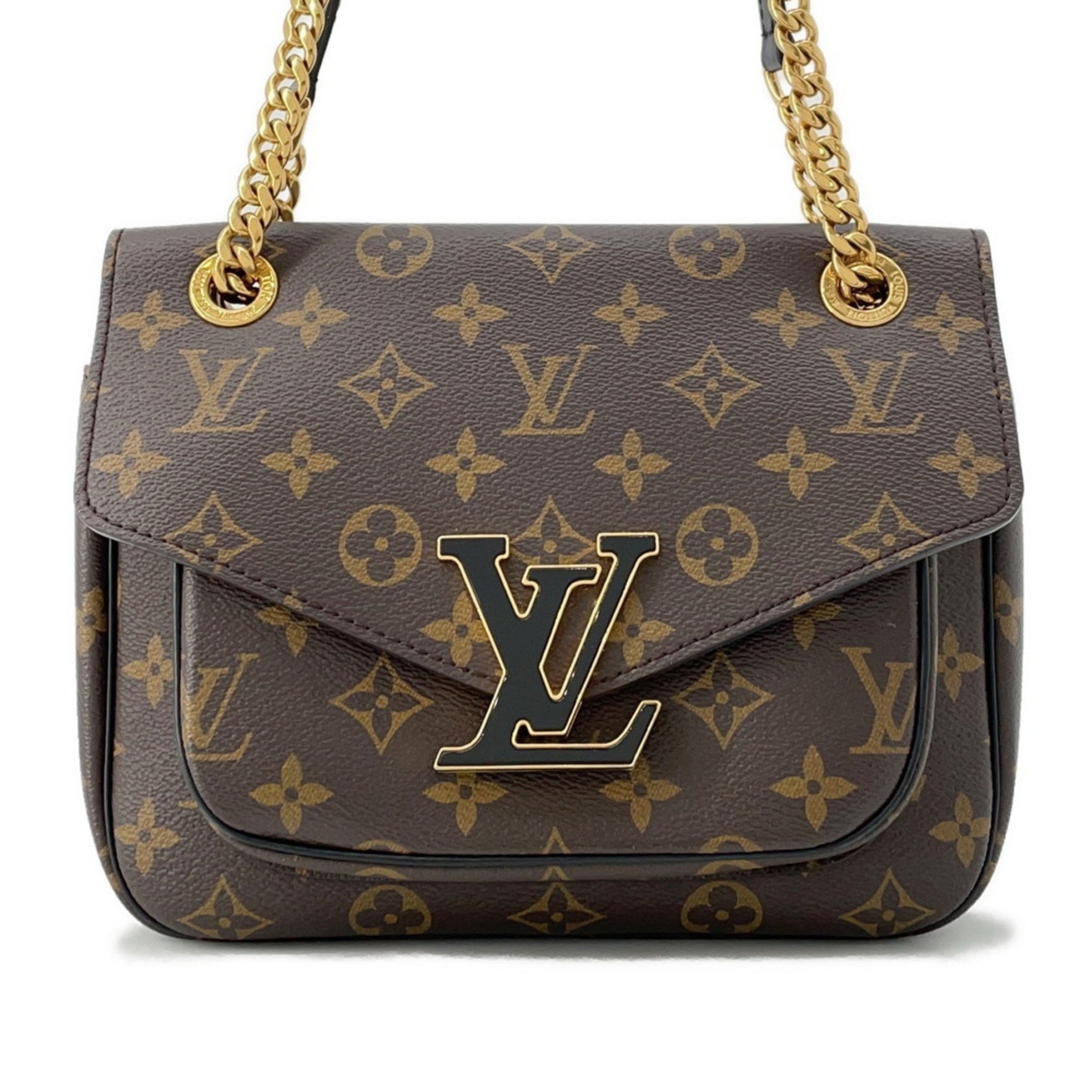 Louis Vuitton Chain Shoulder Bag Monogram Passy