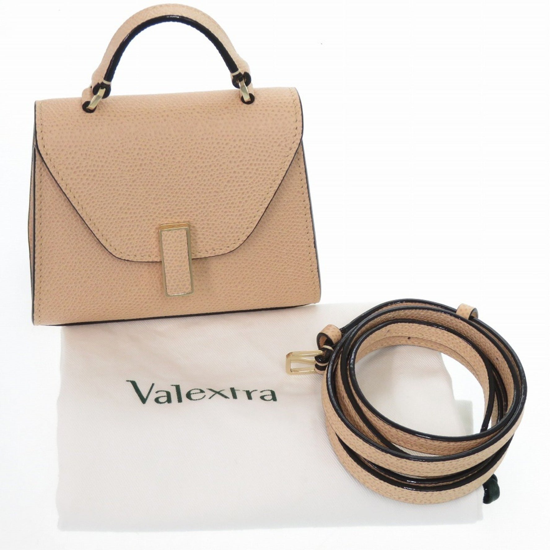 Like new Valextra Iside Handbag in Calfskin CIPRIA 0550