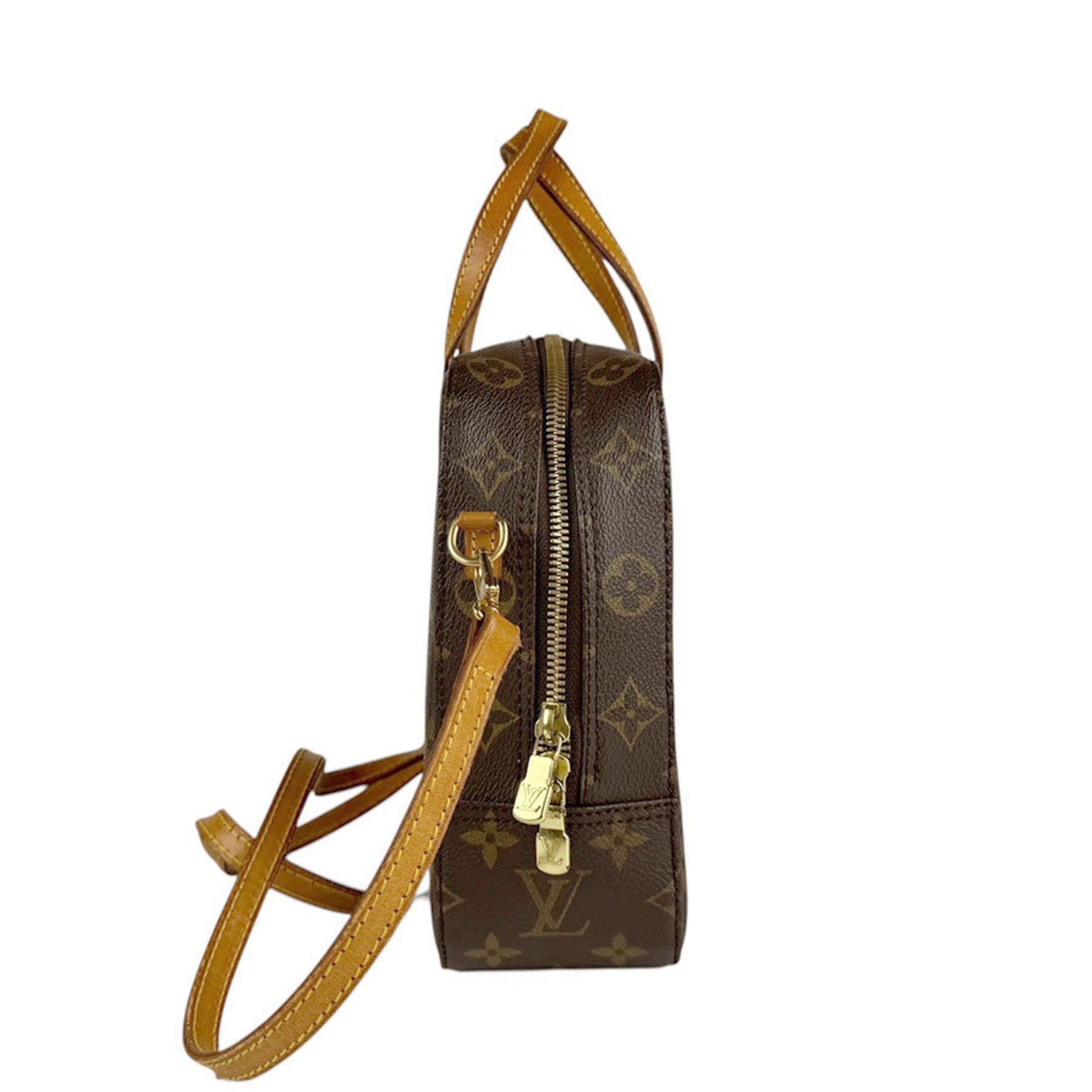 Louis Vuitton Handbag Shoulder Bag Monogram Spontini Canvas Gold