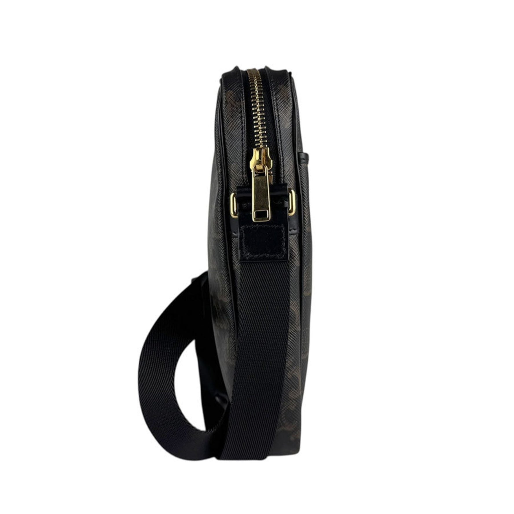 Celine Vertical Shoulder Bag, Black/Brown