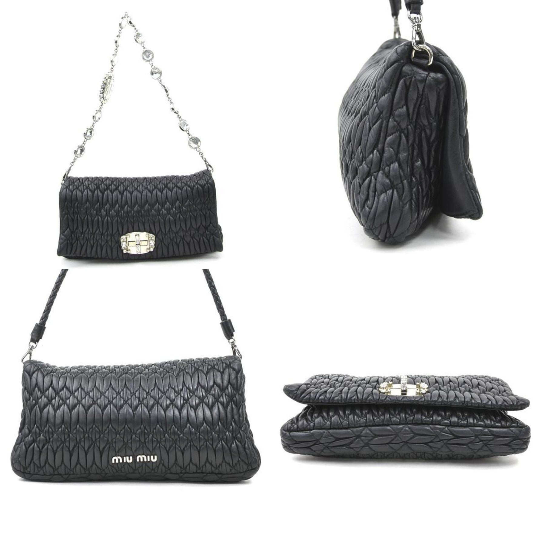 Miu Miu Miu shoulder bag in matelasse leather