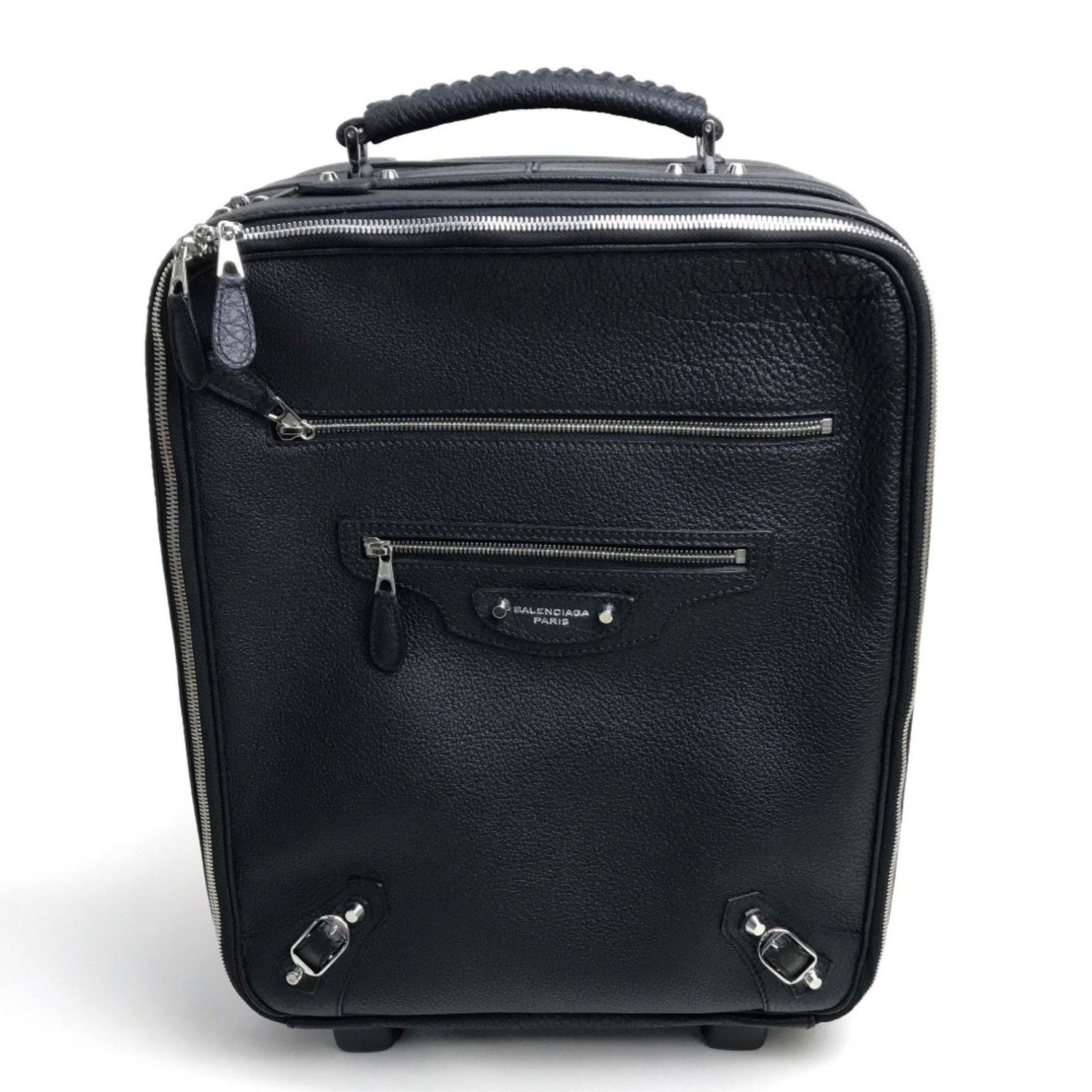 Balenciaga Men's Women's Bags Travel Goods Travel Bags Carry Bag Black SilverHardware