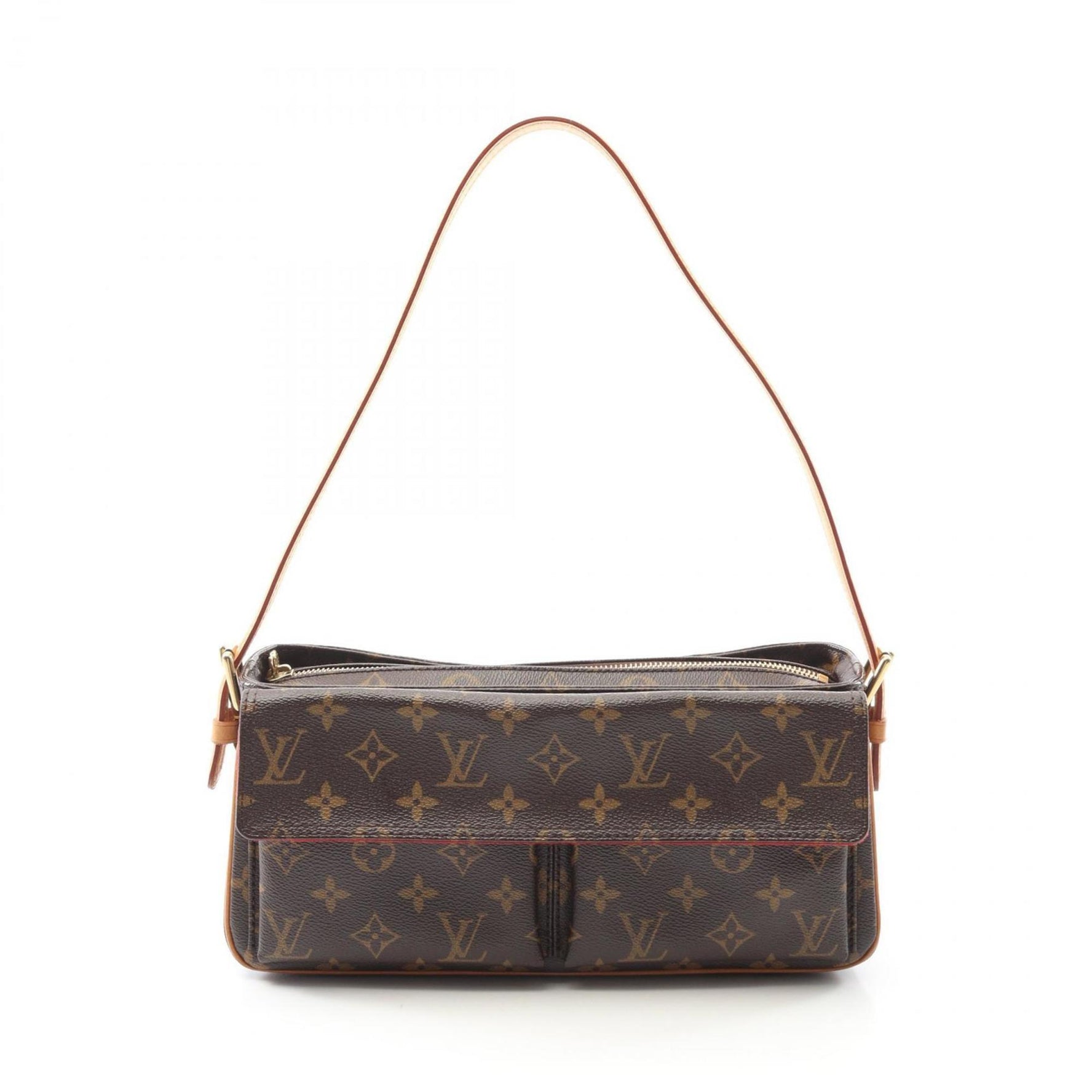 Louis Vuitton Viva Cite MM Monogram Shoulder Bag Coated Canvas Leather