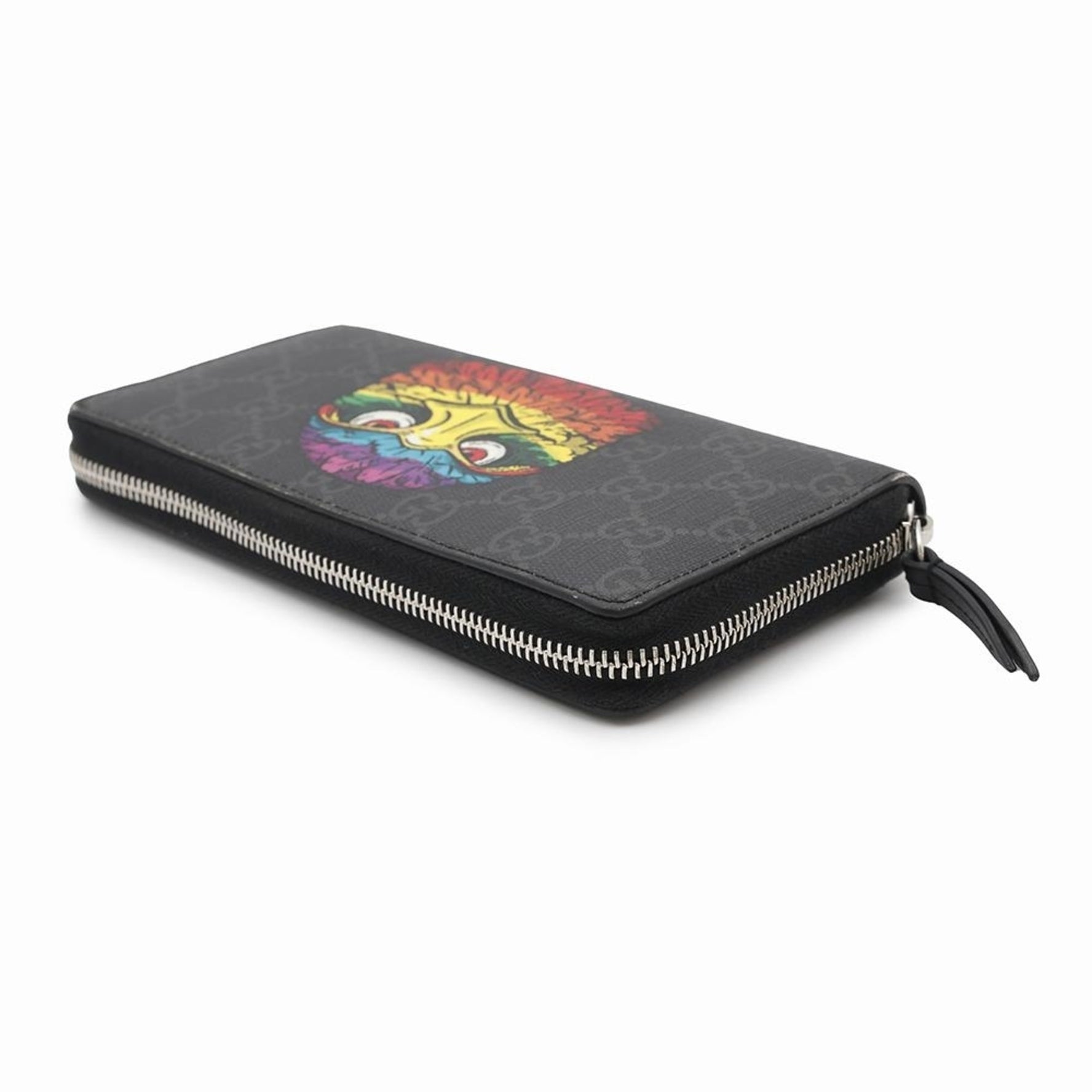 Gucci Long Wallet GG Supreme Eagle Zip Around Men's Round