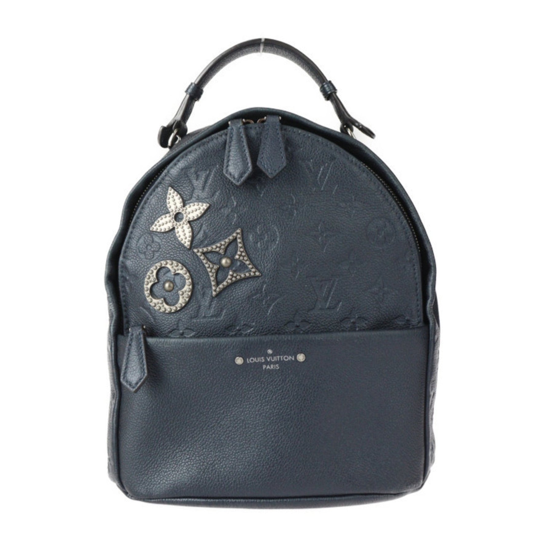 Louis Vuitton Sorbonne Flower Pin Monogram Empreinte Backpack/Daypack Leather Indigo Blue Backpack