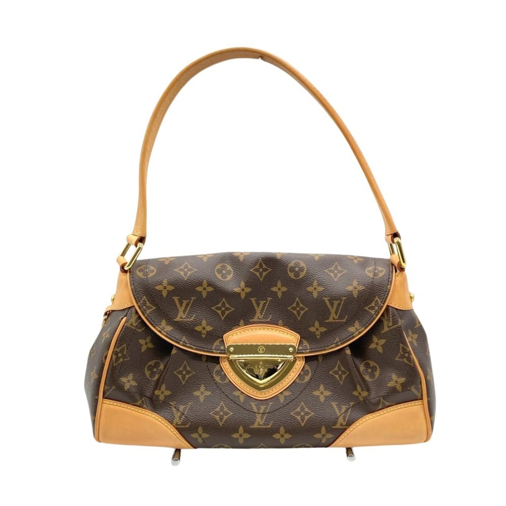 Louis Vuitton Beverly MM Handbag Monogram Canvas Brown