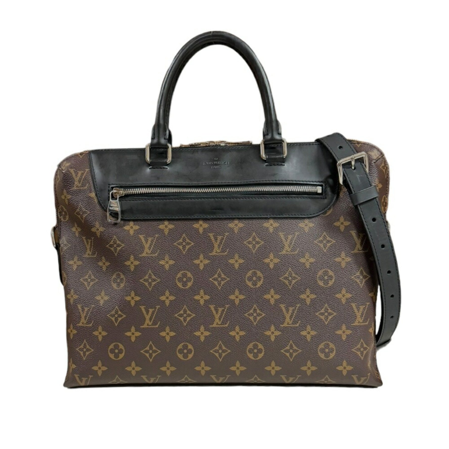 Louis Vuitton Porte Jour Monogram Macassar Shoulder Bag Brown