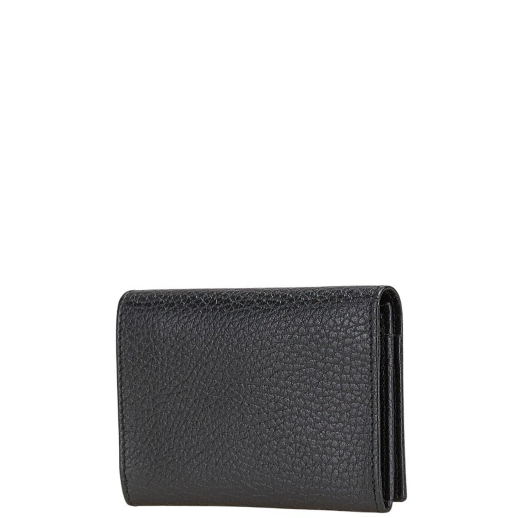 Gucci GG Marmont Card Case/Business Holder Black Leather Women's GUCCI