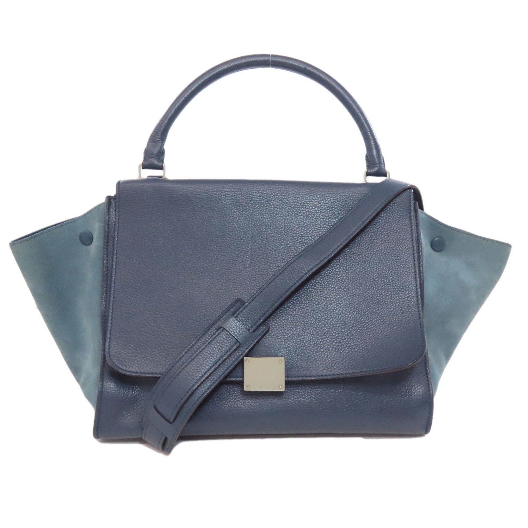 CELINE Trapeze Handbag Leather