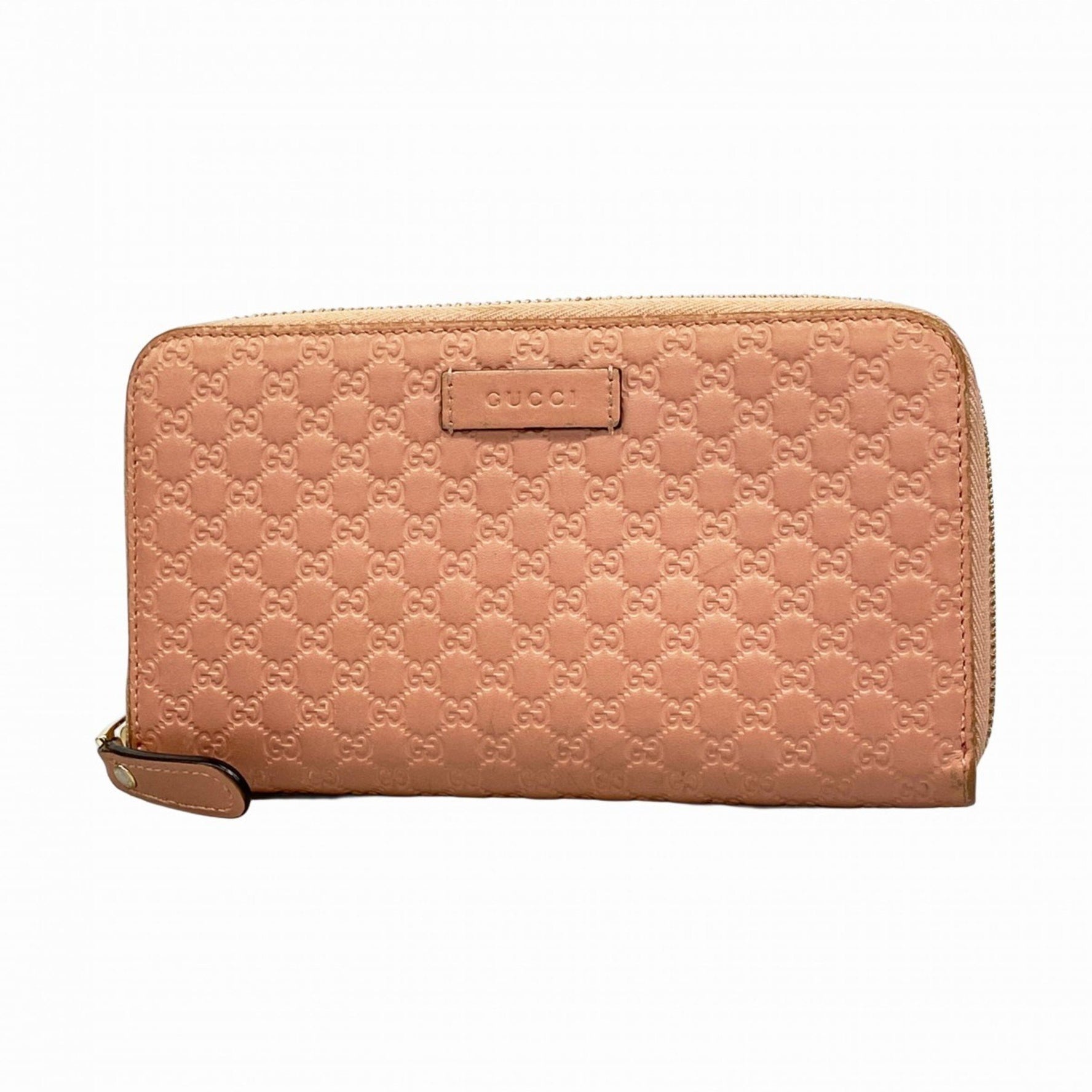 Gucci Micro Guccissima Long Wallet Leather Champagne