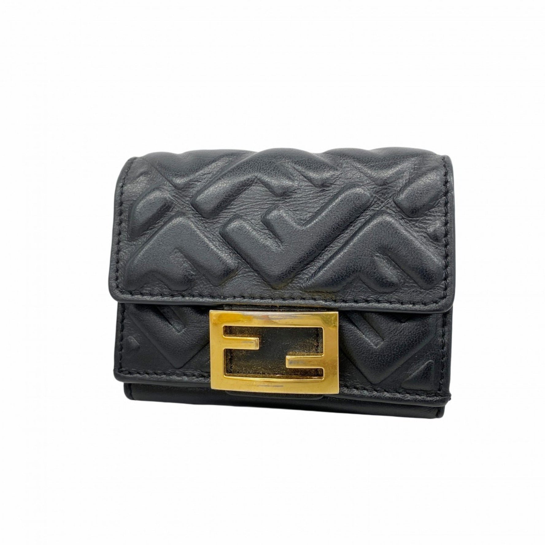 Fendi tri-fold wallet in leather