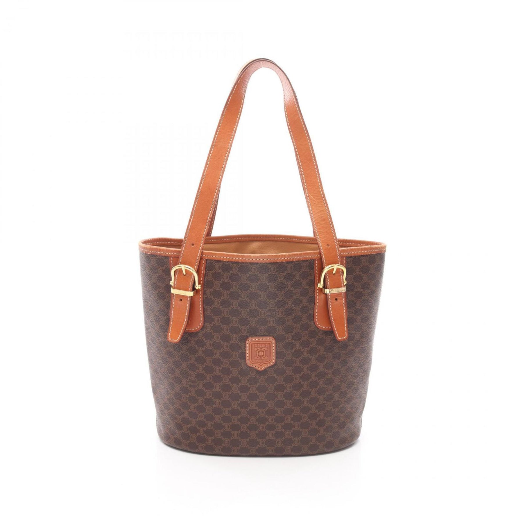 Celine Macadam Tote Bag, PVC-Coated Canvas and Leather