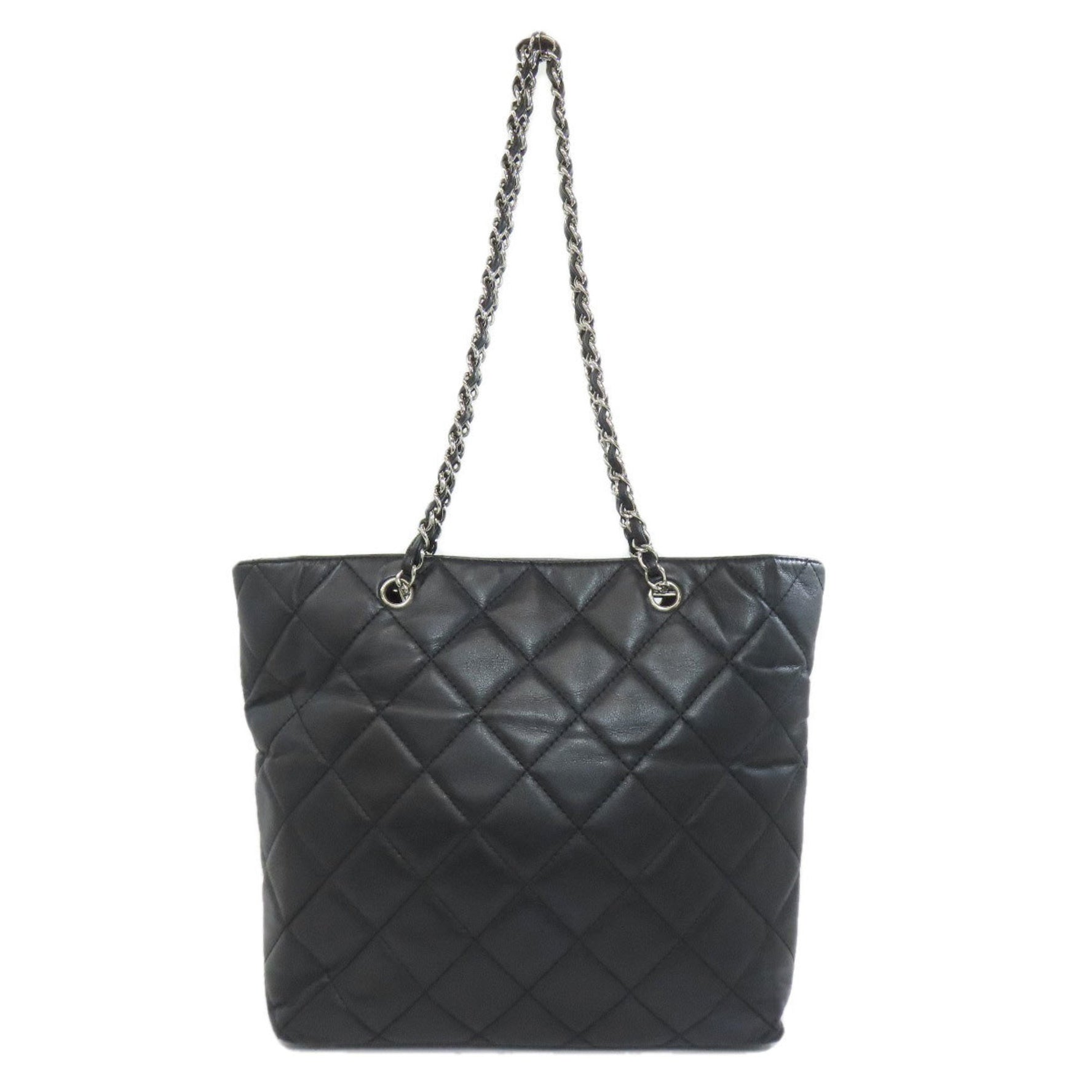 CHANEL Matelasse Coco Mark Tote Bag Lambskin