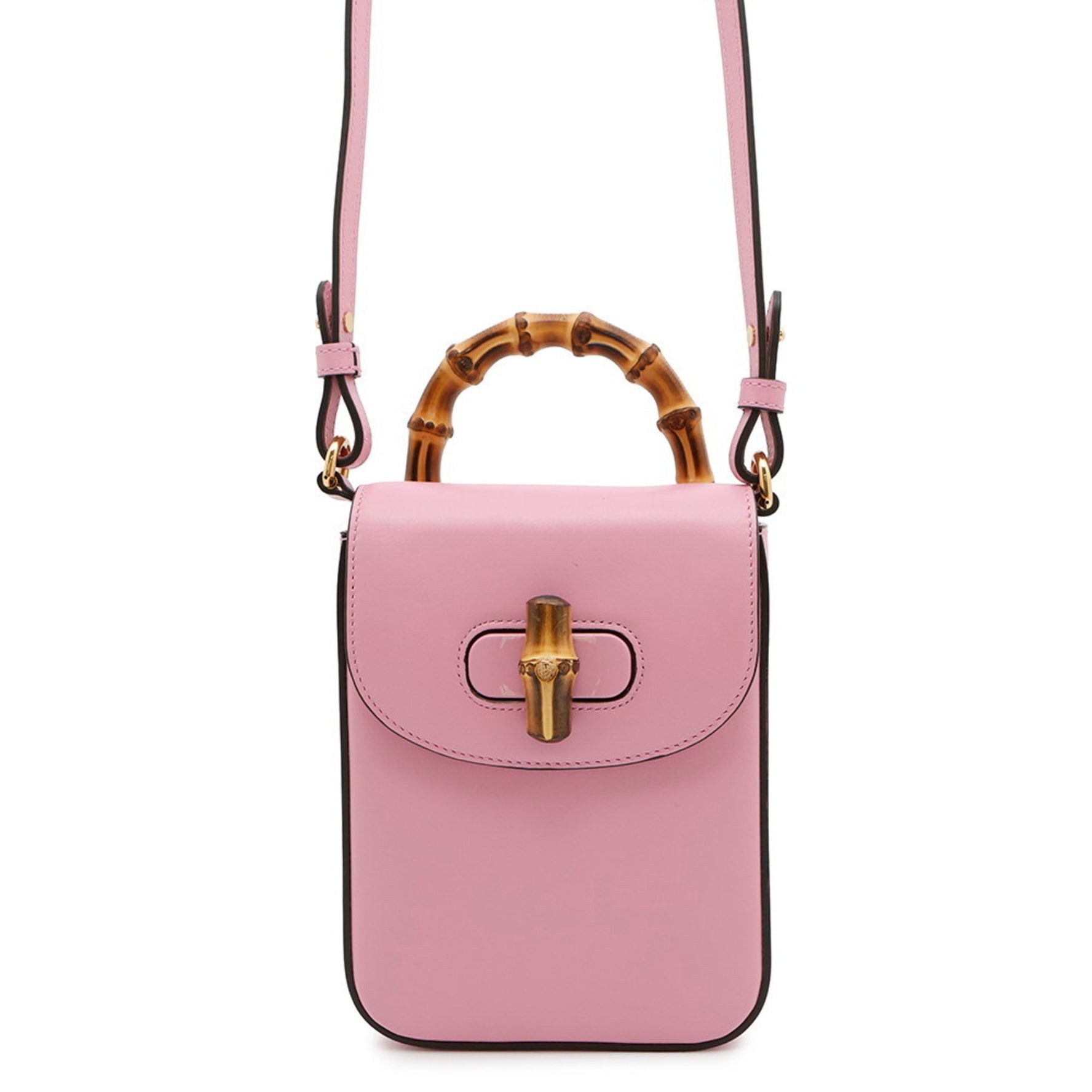 Gucci Bamboo Mini Leather Shoulder Bag GUCCI 3-way bag
