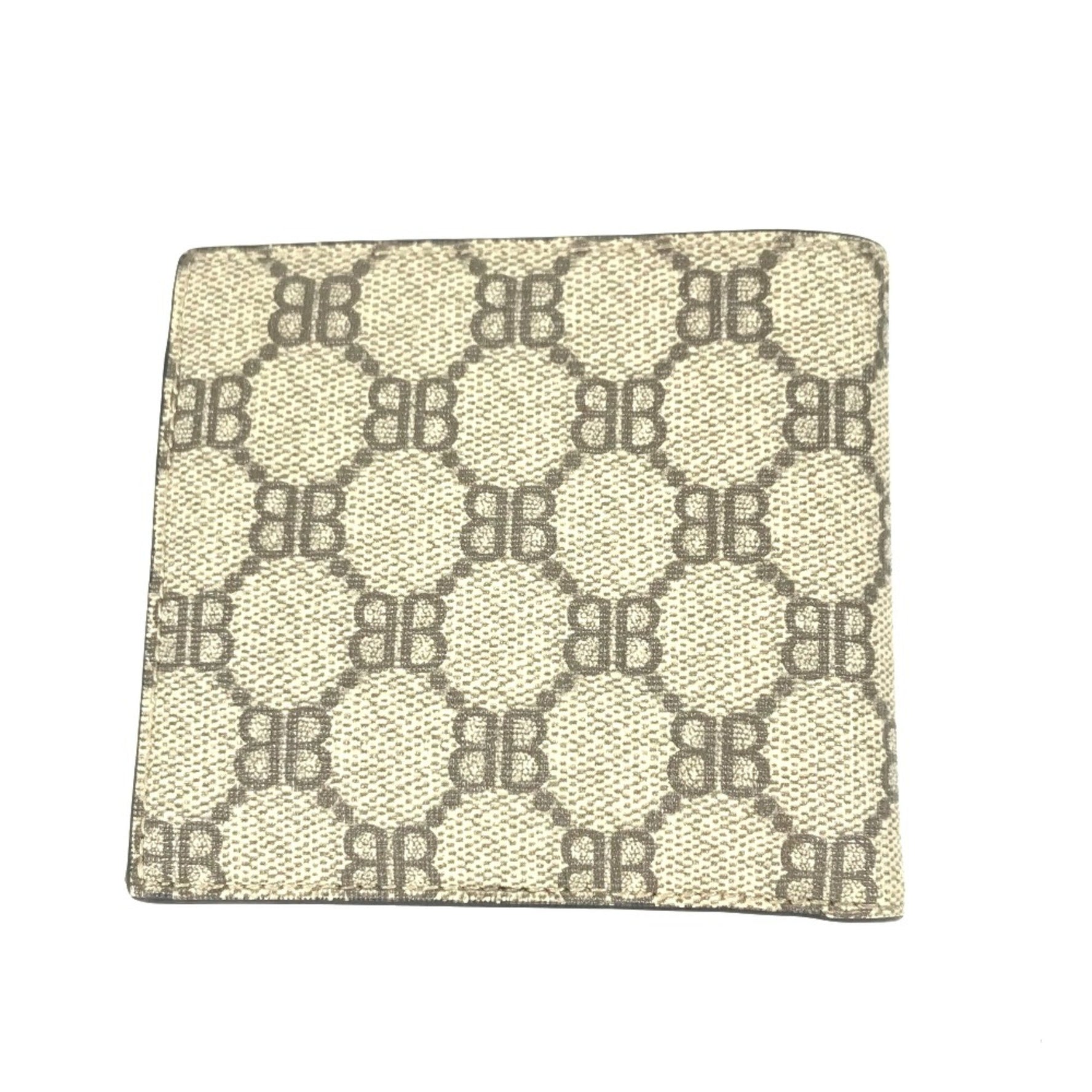 Gucci BALENCIAGA Balenciaga collaboration Compact wallet Folded wallet Beige