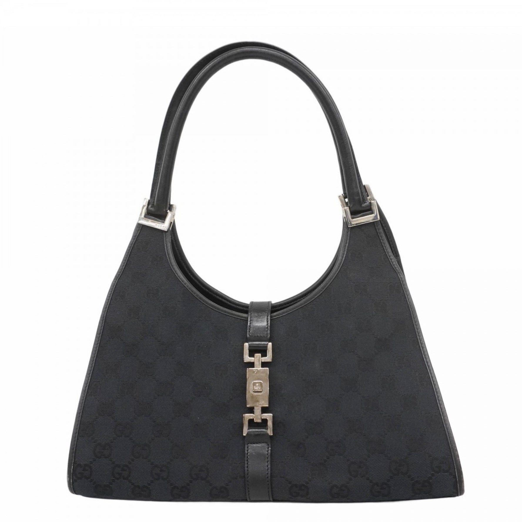 Gucci GG Canvas Handbag 002 1067 Black Women's