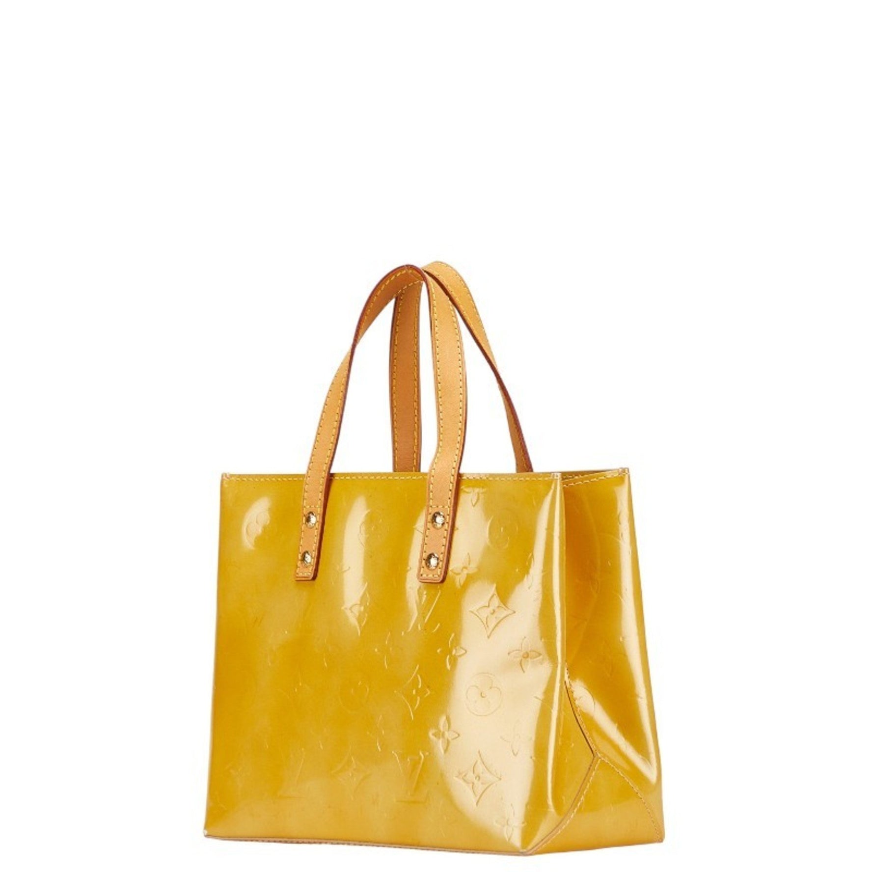 Louis Vuitton Monogram Vernis Reed PM Handbag Patent Leather LOUIS VUITTON