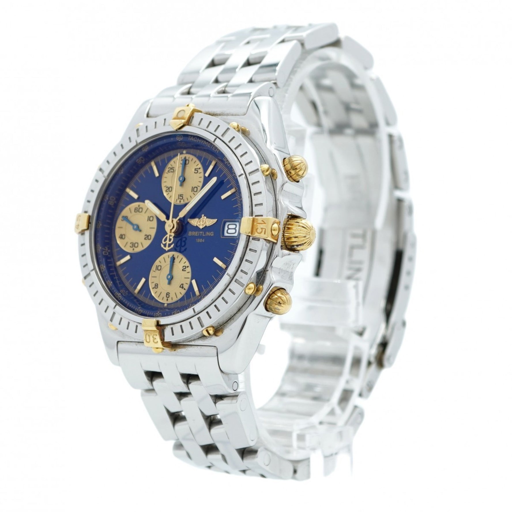 Breitling Chronomat Bicolor Blue Dial Watch