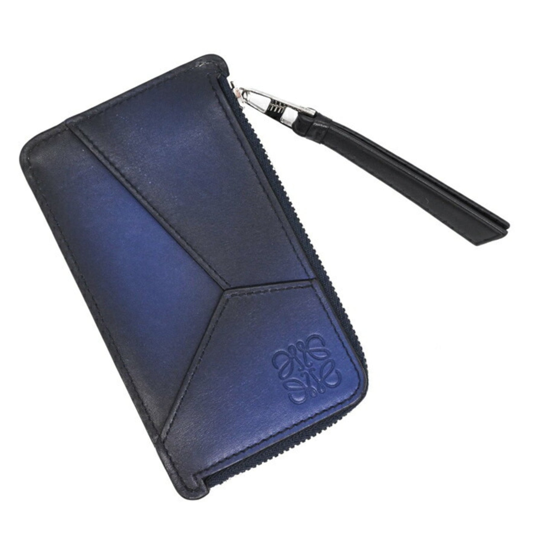 LOEWE Puzzle Fragment Case, Coin Card Holder, L-Shaped, Gradient, Bakuno Calfskin
