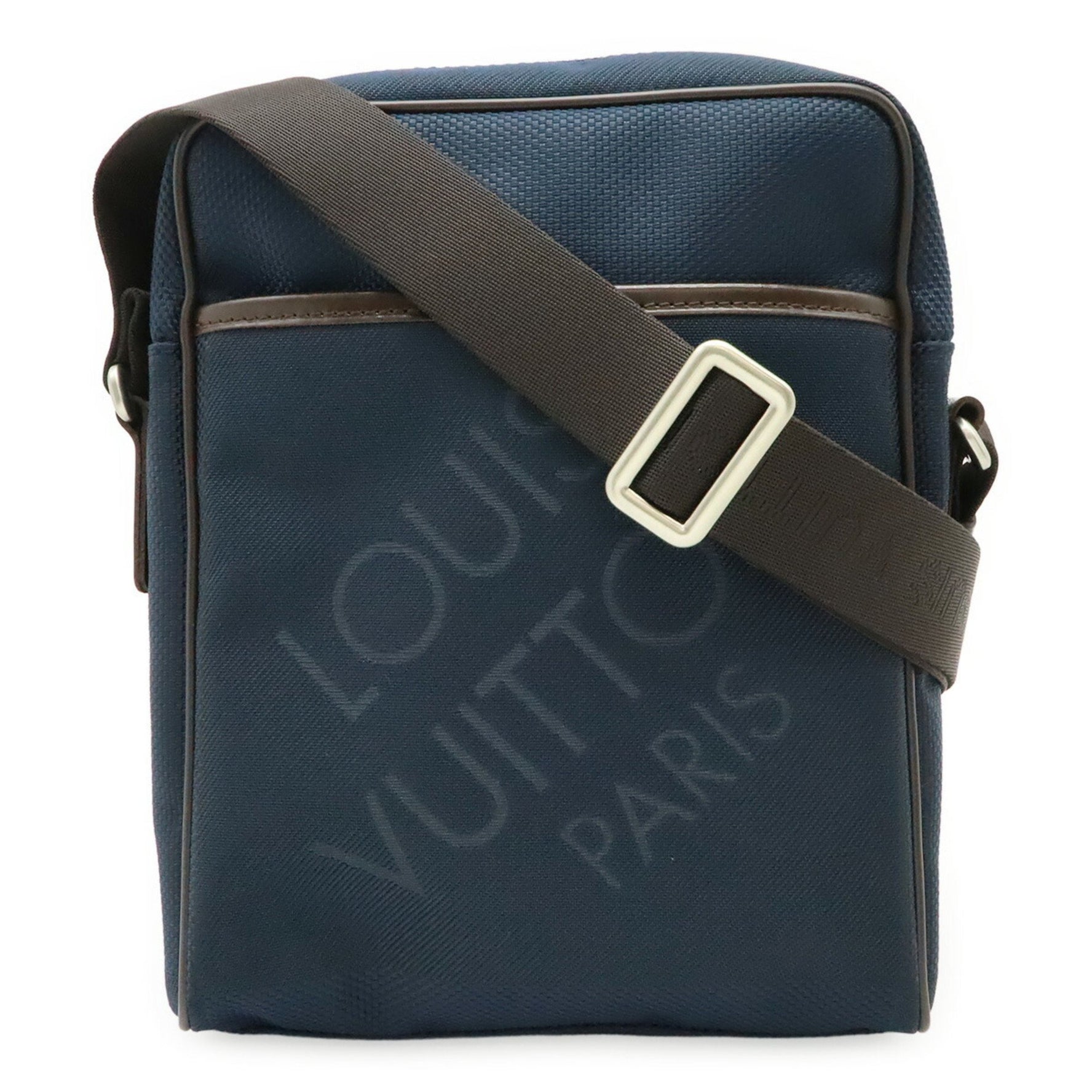 LOUIS VUITTON Damier Geant Citadan NM Shoulder Bag in Blue Ocean Navy N41437