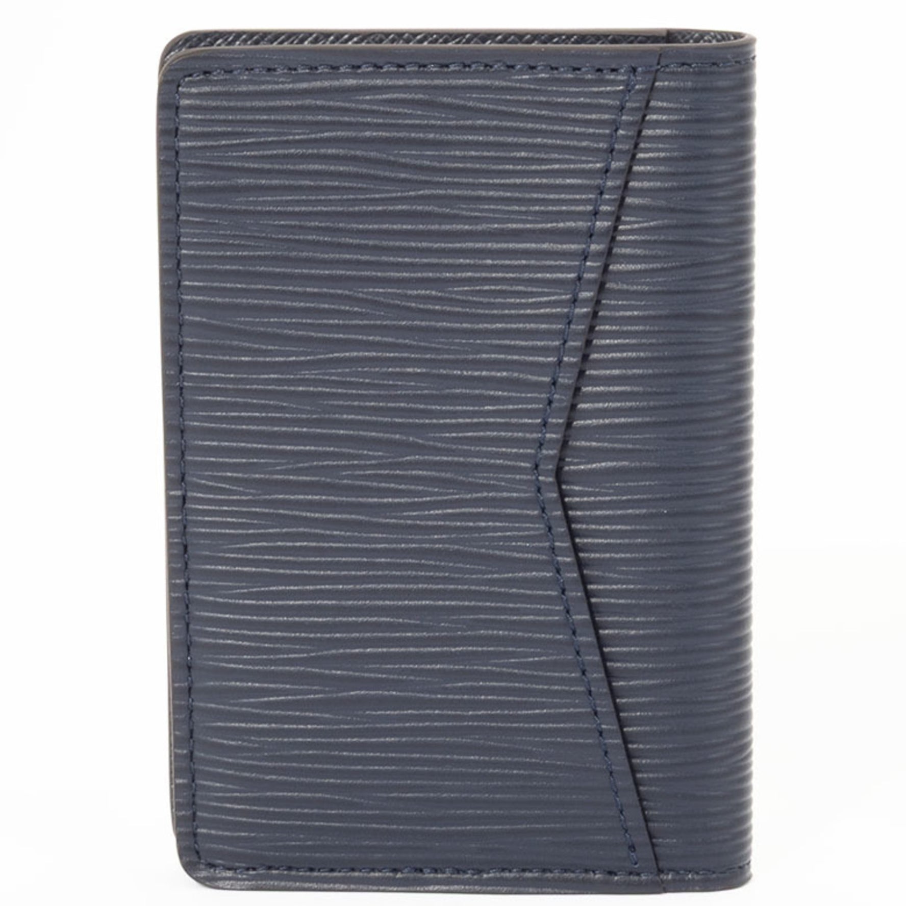 Louis Vuitton Card Case Organizer De Poche Business Holder Epi Blue Marine