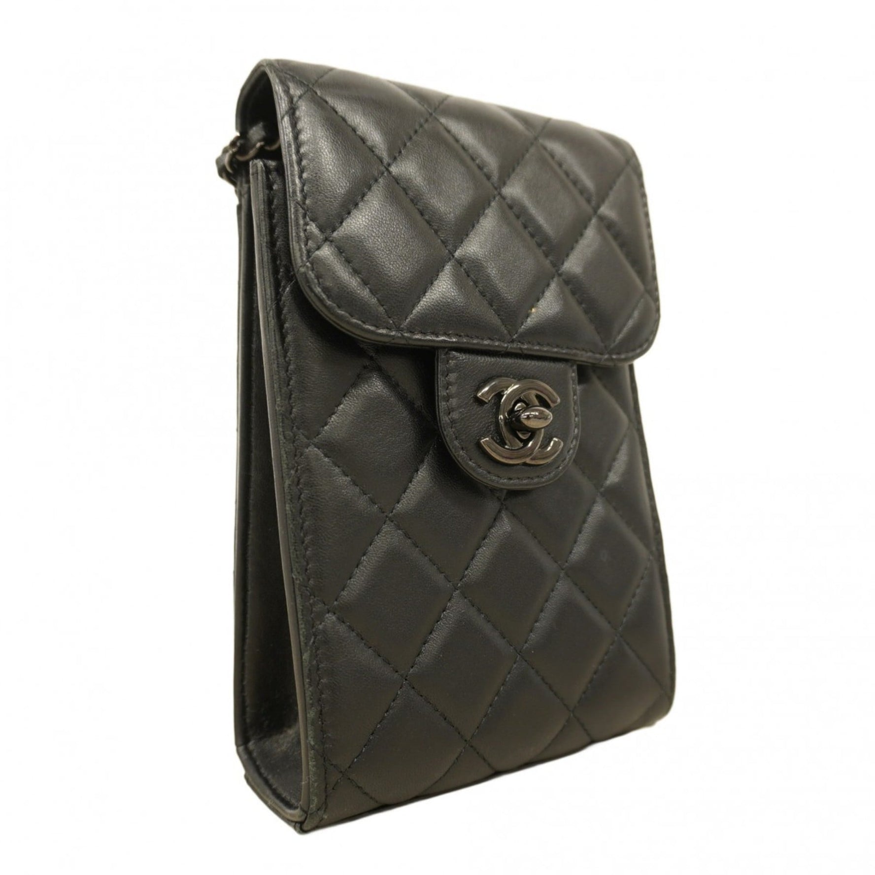 Chanel Matelasse Shoulder Bag with Chain, Lambskin