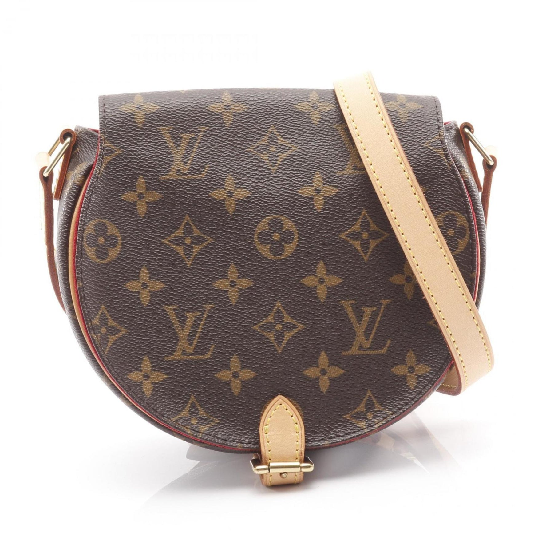 Louis Vuitton Tan Blanc Shoulder Bag, Coated Canvas and Leather, Monogram, Brown