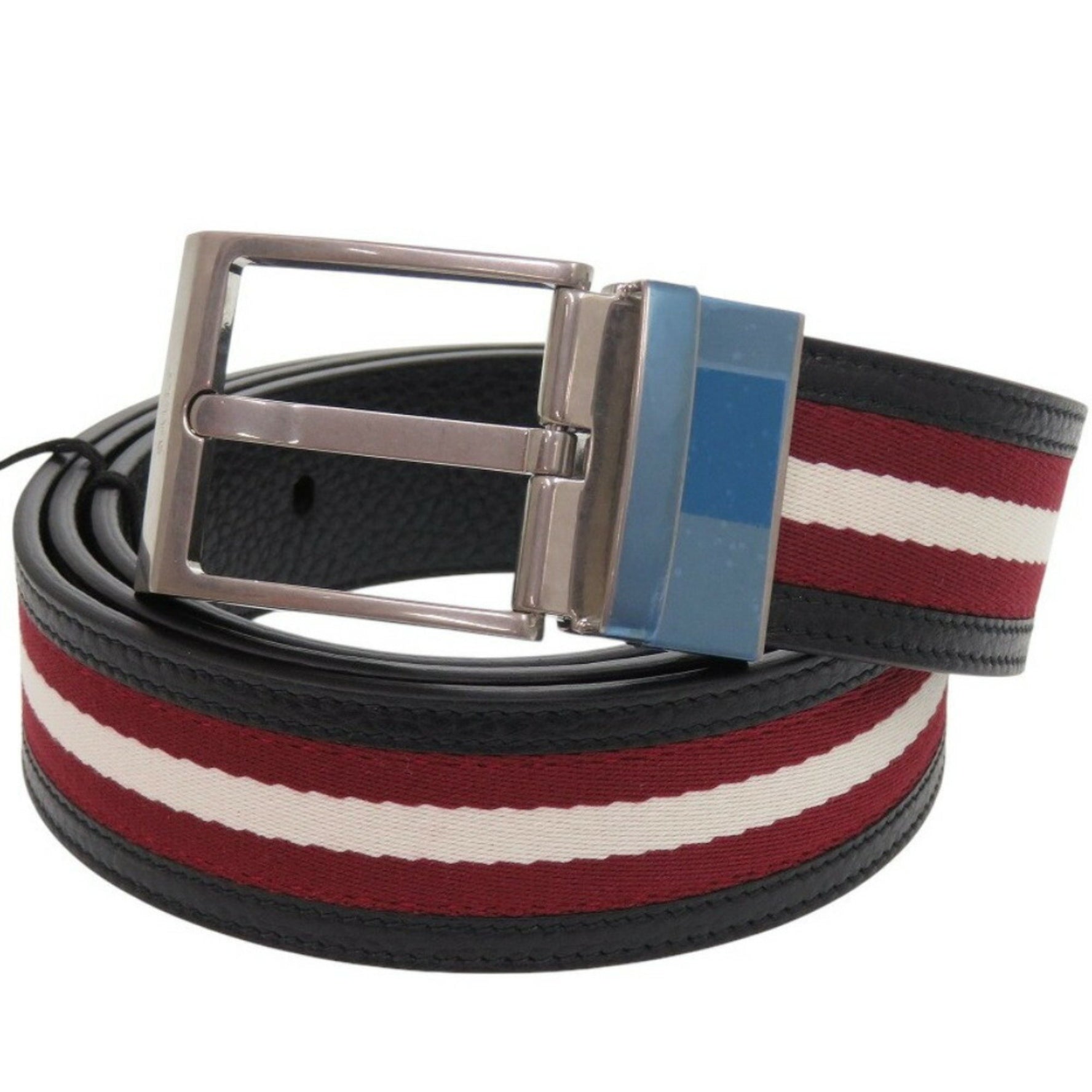 Unused Bally SHIFFIE 35 R.TSP Leather Red Belt