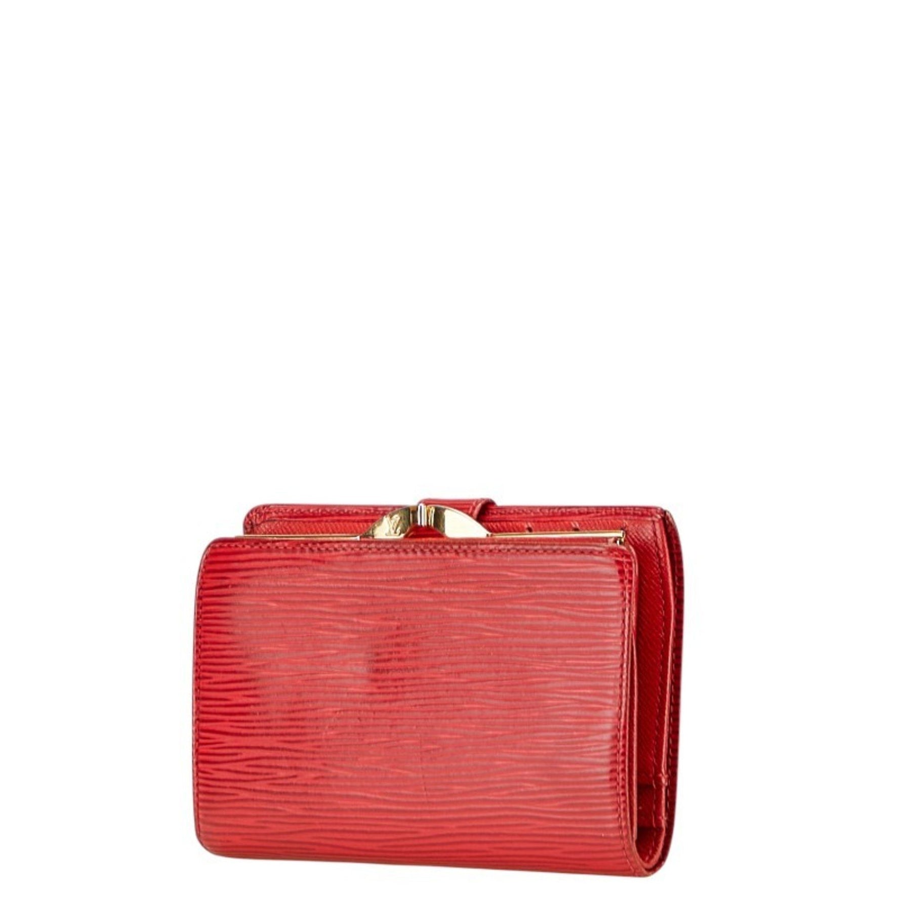 Louis Vuitton Epi Portefeuille Viennois Bifold Wallet Castilian Red Leather LOUIS VUITTON