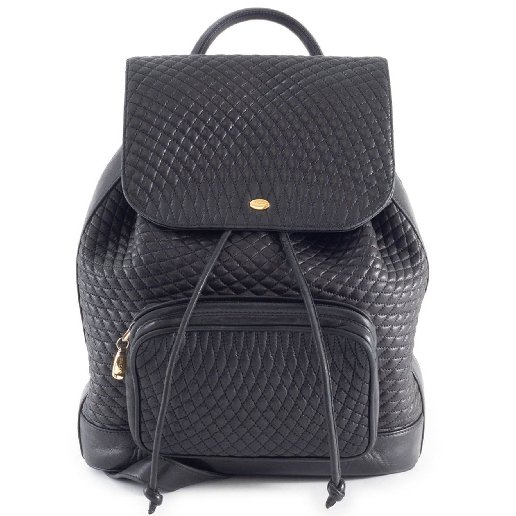 Bally quilted backpack in leather