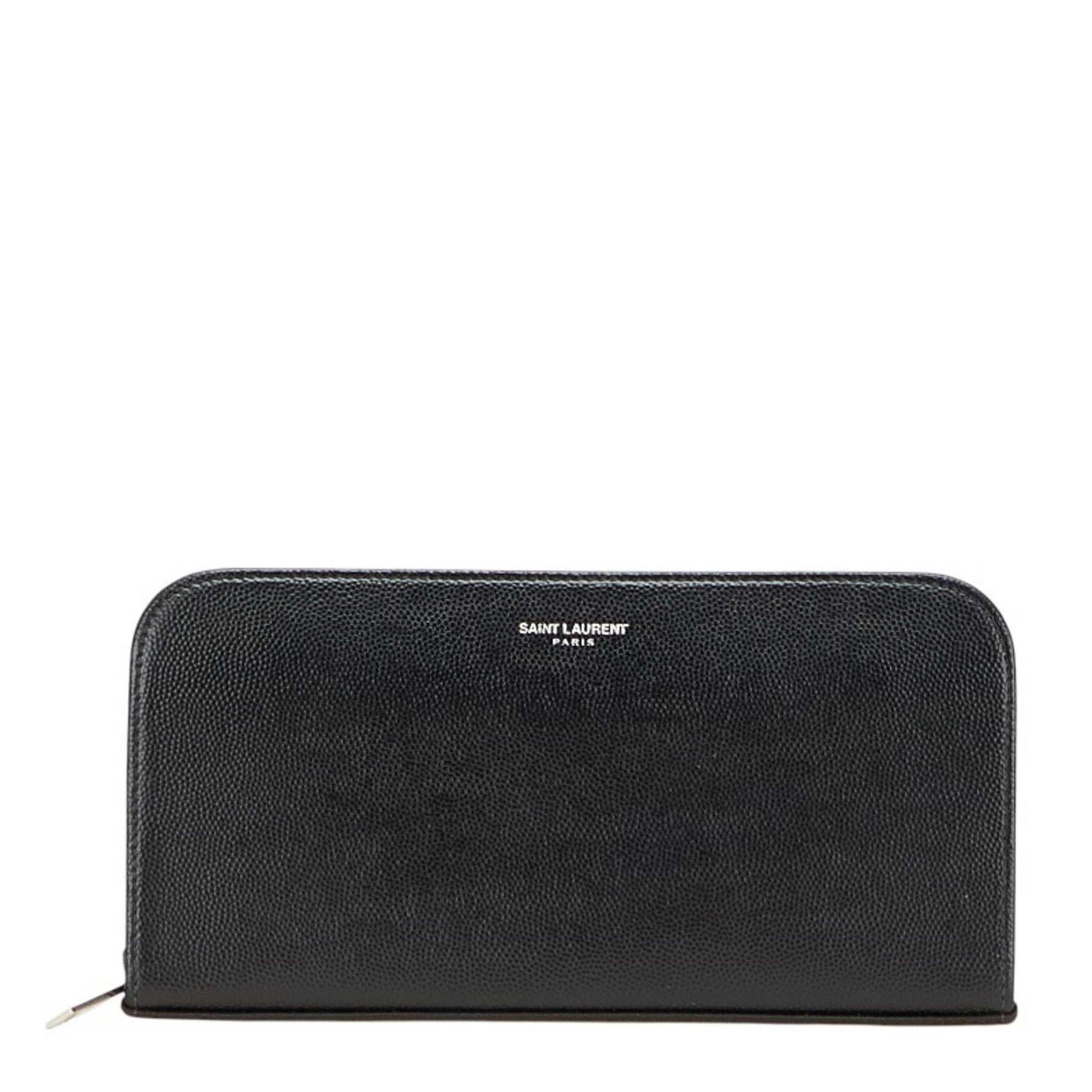 Saint Laurent logo long wallet in leather .