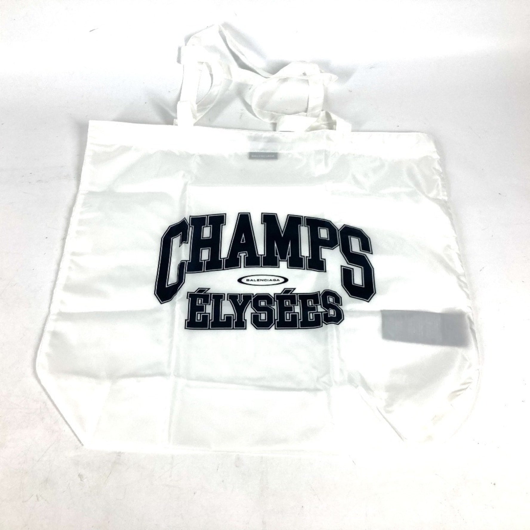 BALENCIAGA Eco Bag Tote Shoulder Nylon Men's Women's White