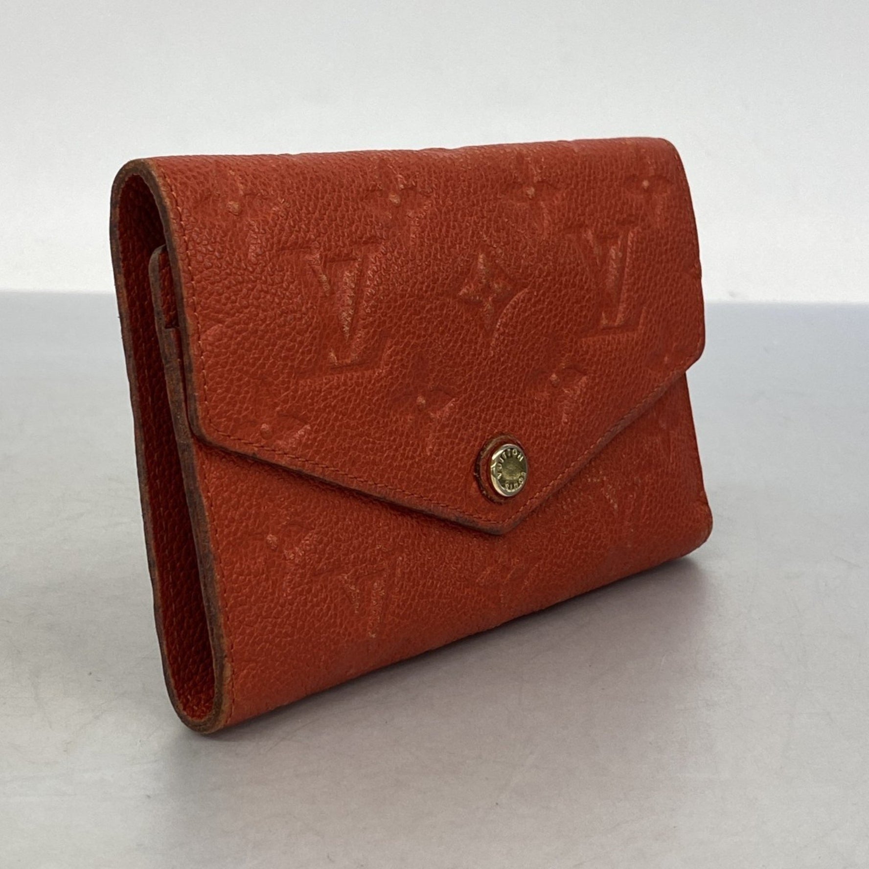 Louis Vuitton Monogram Empreinte Portefeuille Curieuse Compact Tri-fold Wallet Oriane