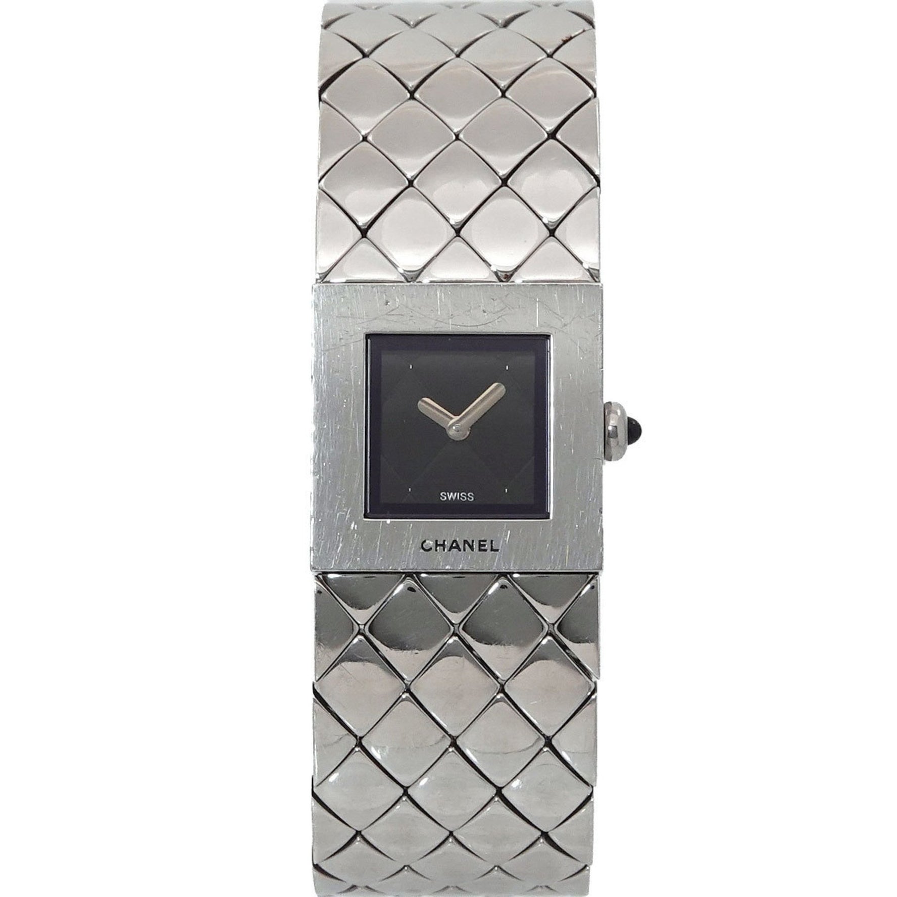 CHANEL Matelasse Ladies' Watch Black Quartz
