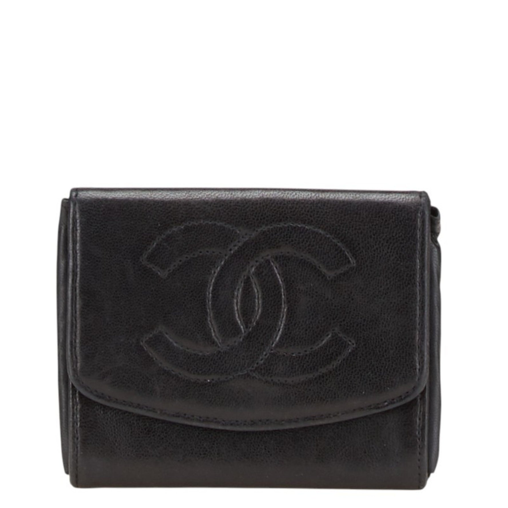 Chanel Coco Mark Wallet/Coin Case Leather