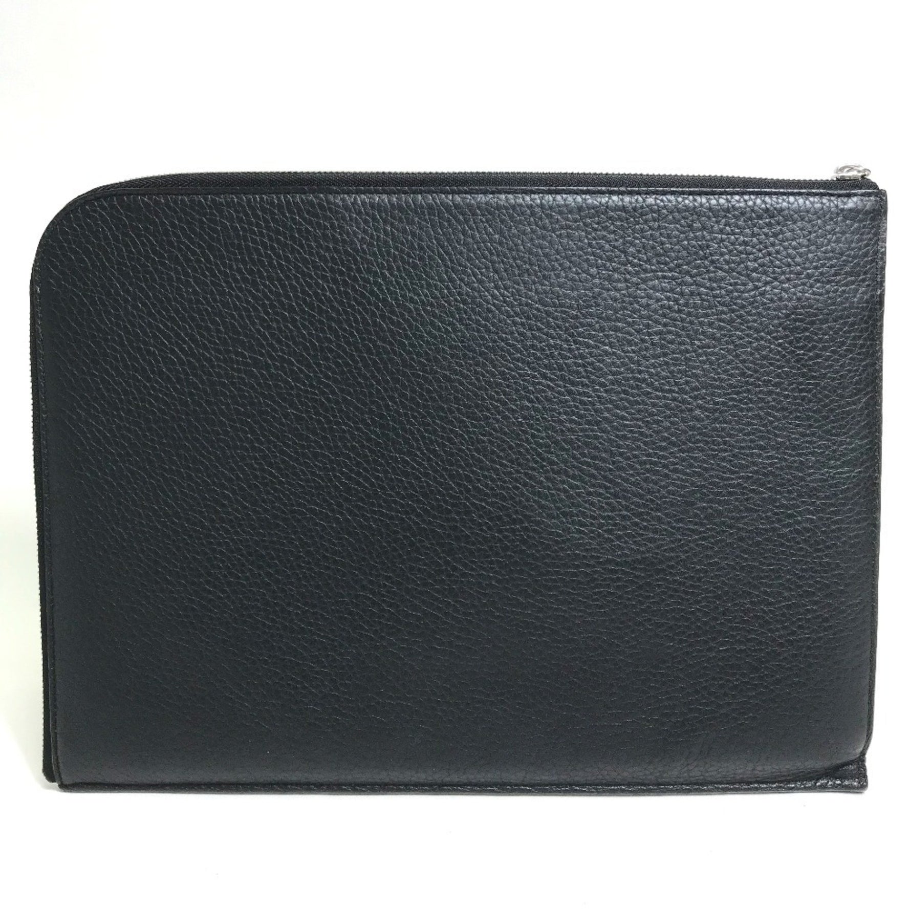 LOUIS VUITTON M67756 LV Circle Bag Pochette Jour GM Clutch in Taurillon Leather, Men's, Noir Black