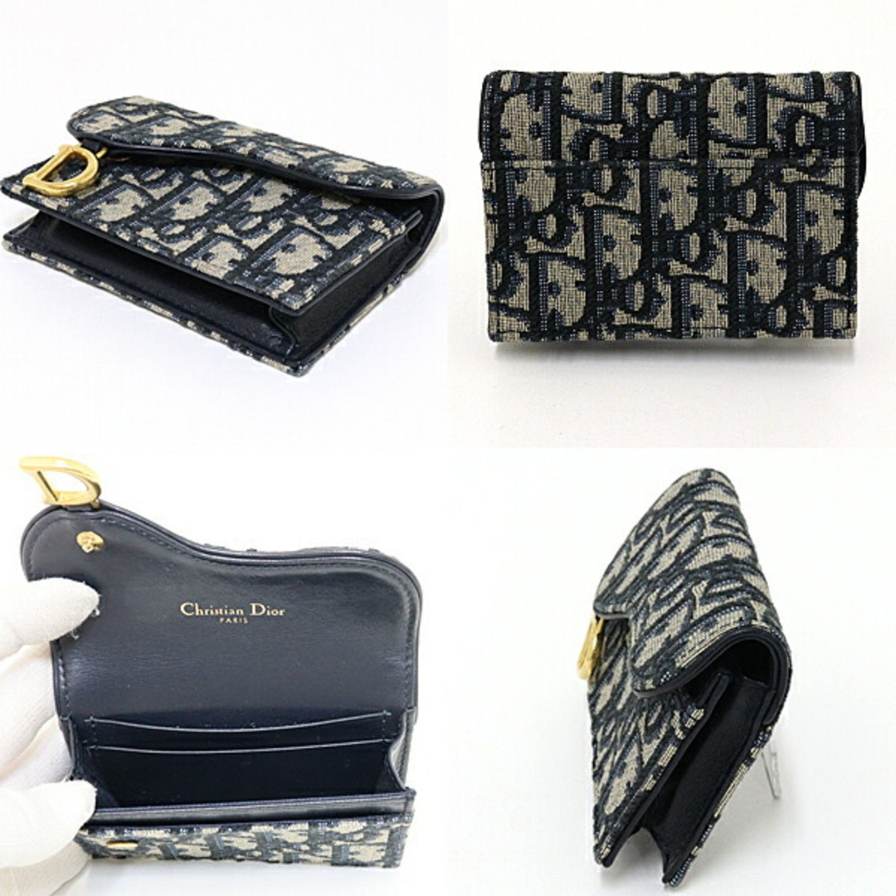 Christian Dior Dior Saddle Bloom Card Holder