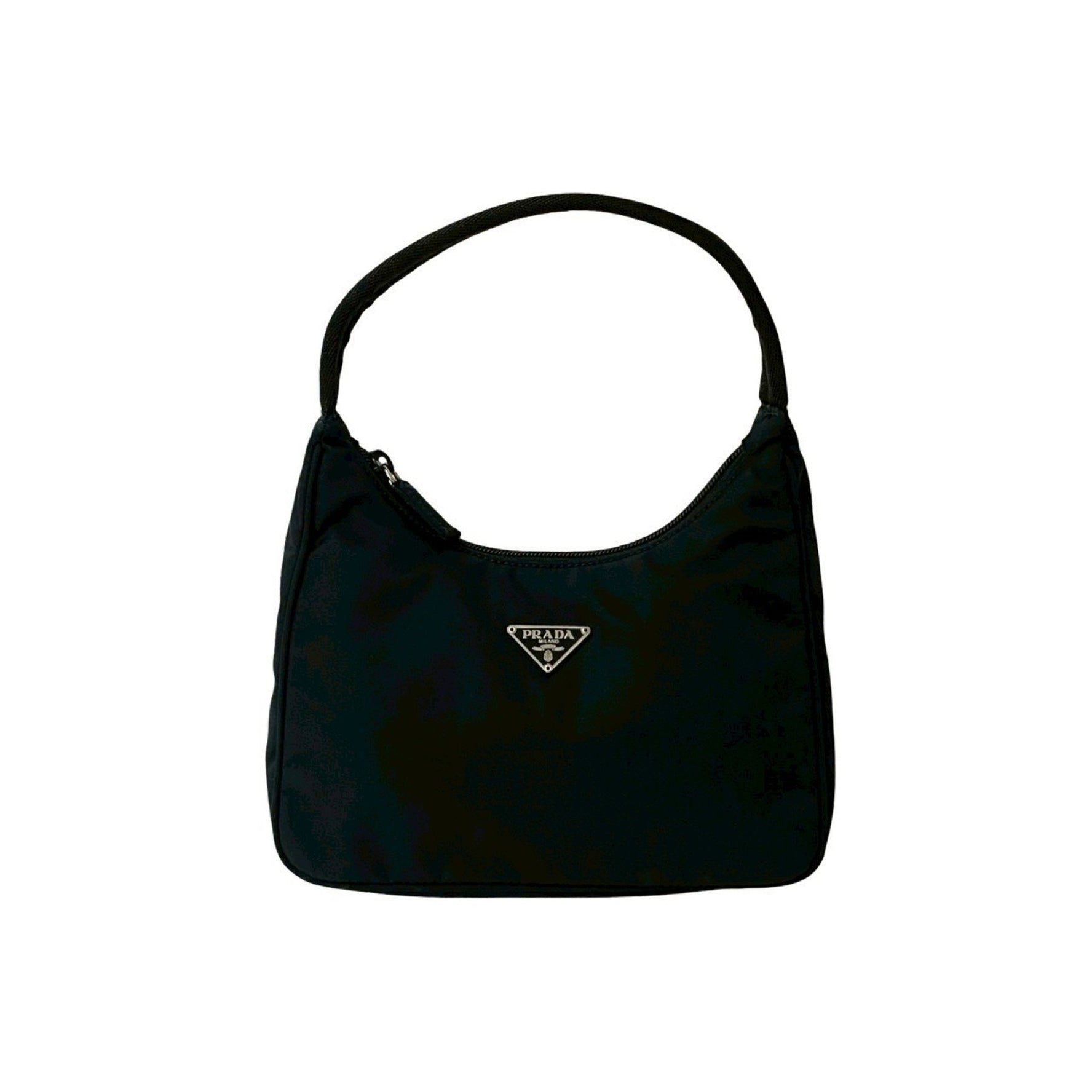 PRADA Triangle Logo Plate Hardware Tessuto Nylon Mini Handbag/One-Shoulder Bag/Pouch 115-5
