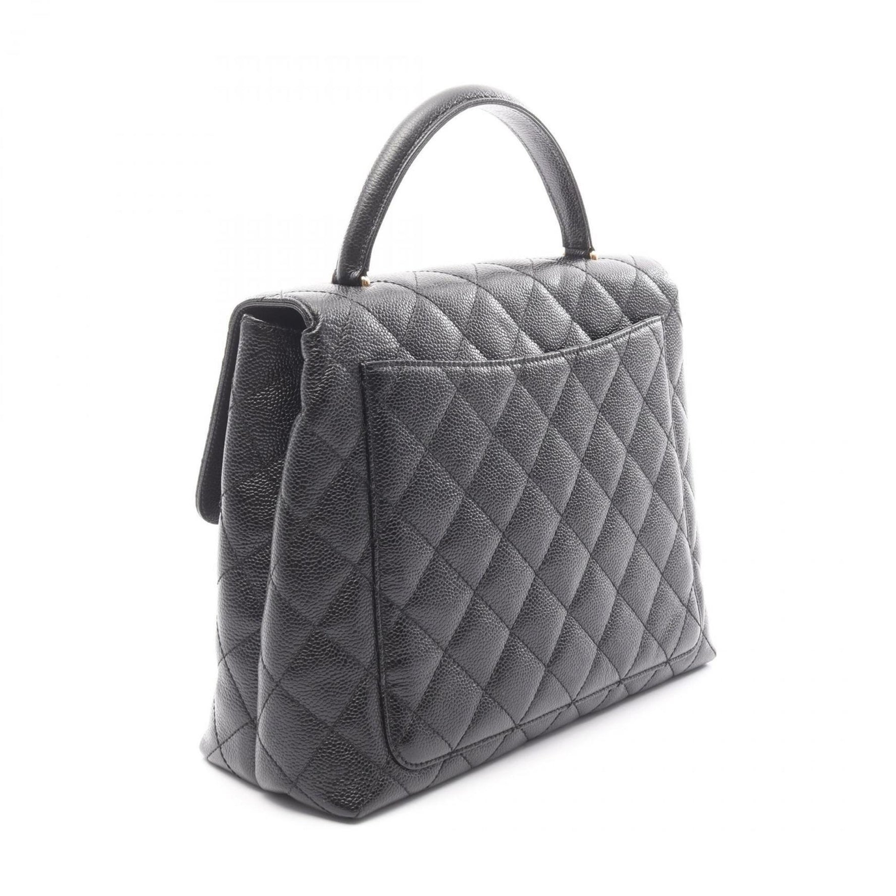 CHANEL Matelasse Top Handle Handbag in Calfskin Leather
