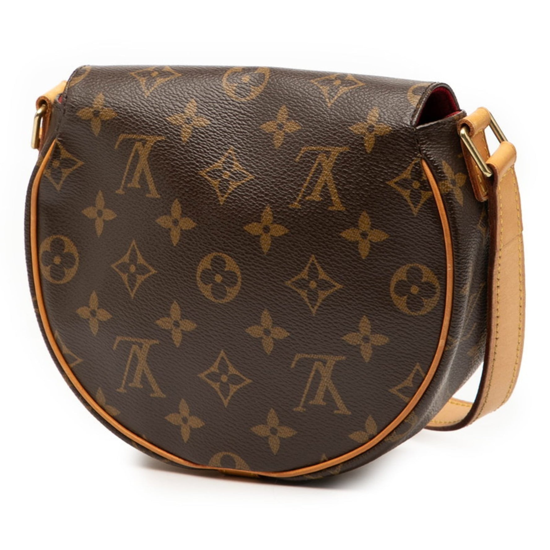 Louis Vuitton Monogram Tan Blanc Crossbody Shoulder Bag Leather LOUIS VUITTON